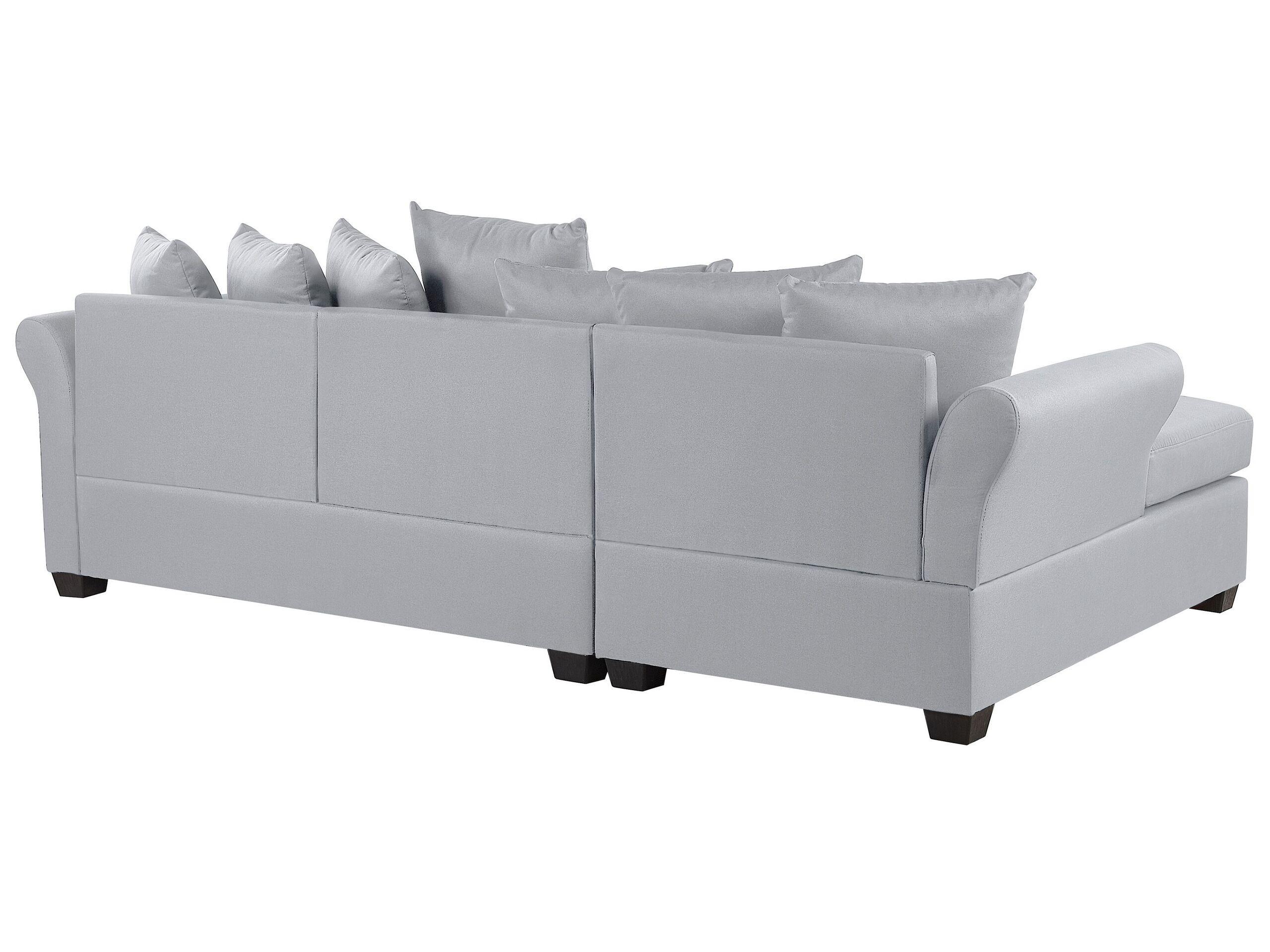 Beliani Rechtsseitiges Ecksofa aus Polyester Klassisch VIKNA