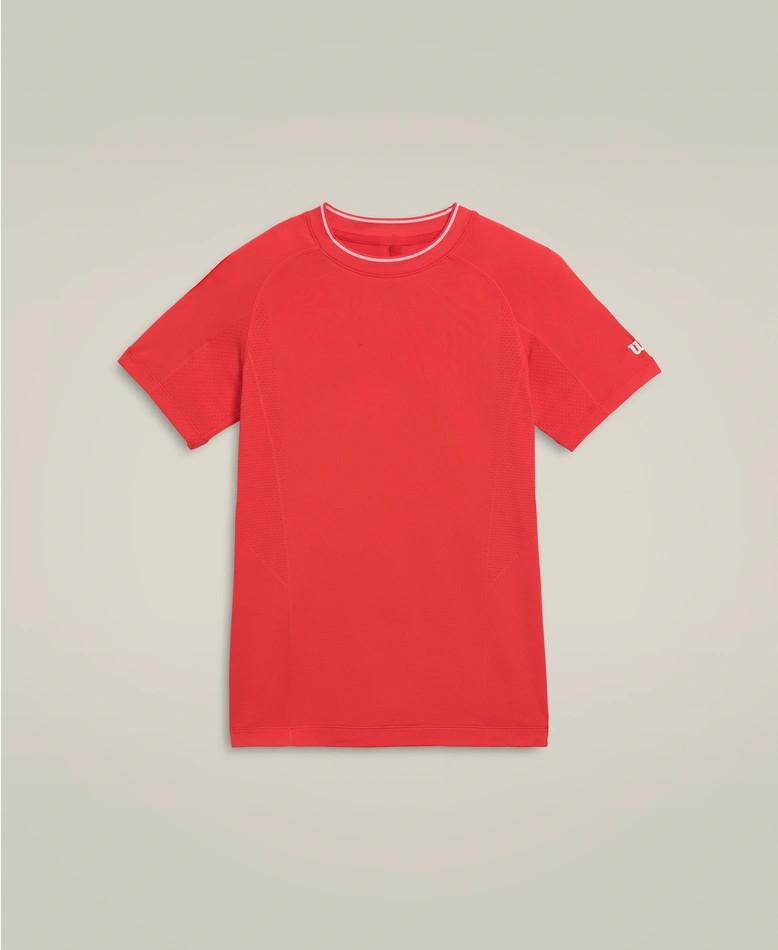 Wilson Team Seamless Crew Jungen Rot