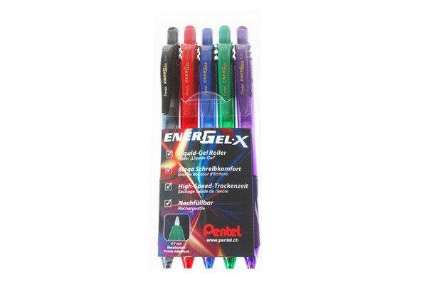 Pentel PENTEL Roller EnerGel X 0.7mm 5-farbig ass.
