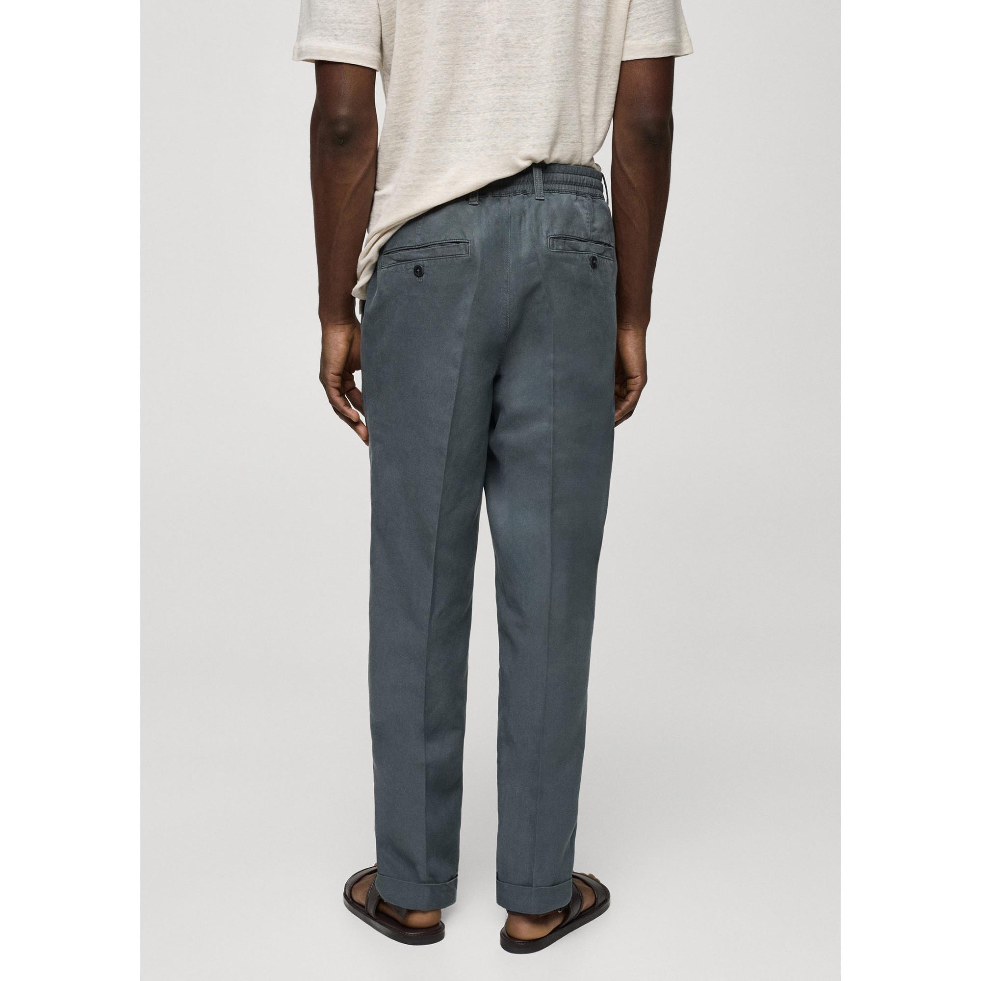 Mango Man Herren Relaxed Loose Fit Kordelzug Hose