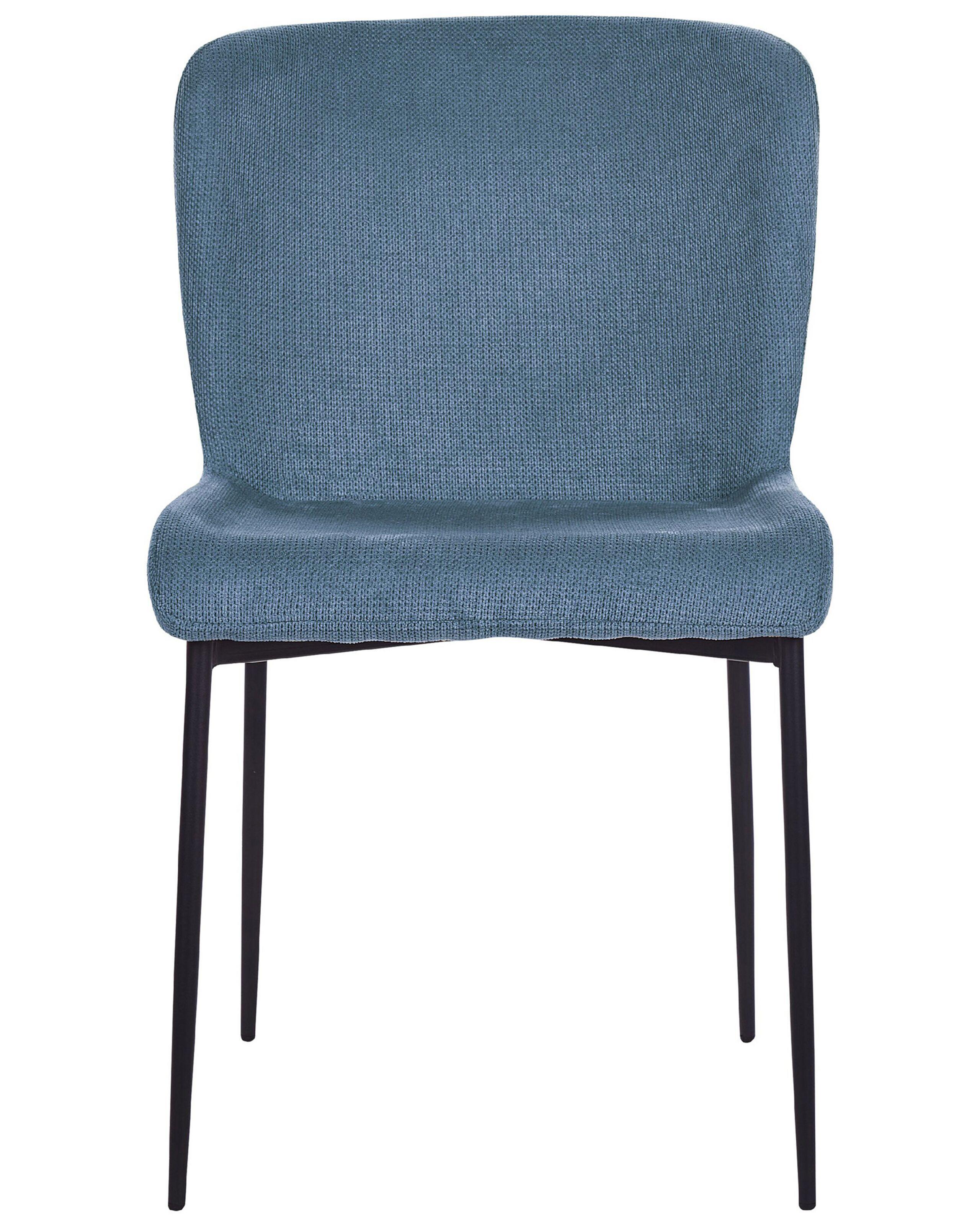 Beliani Esszimmerstuhl 2er Set aus Polyester Modern ADA