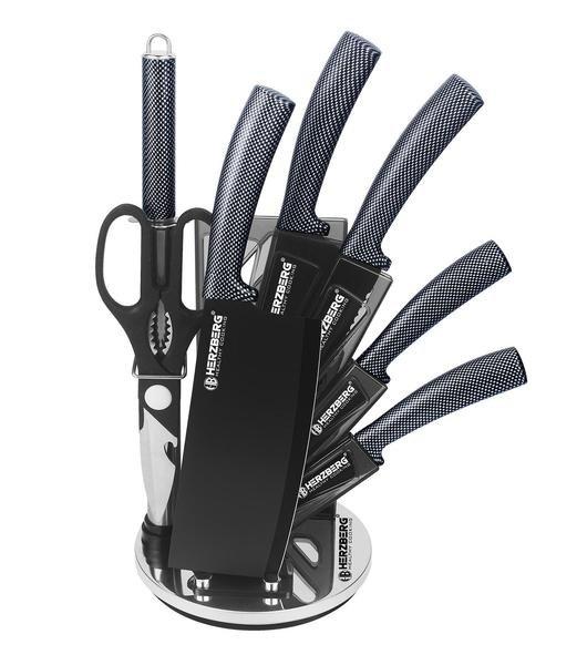 Northio Messerset mit Drehständer, 8-teilig - Carbon