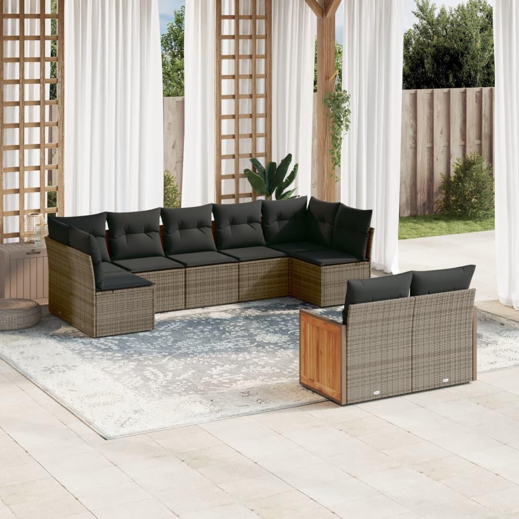 VidaXL Garten sofagarnitur poly-rattan