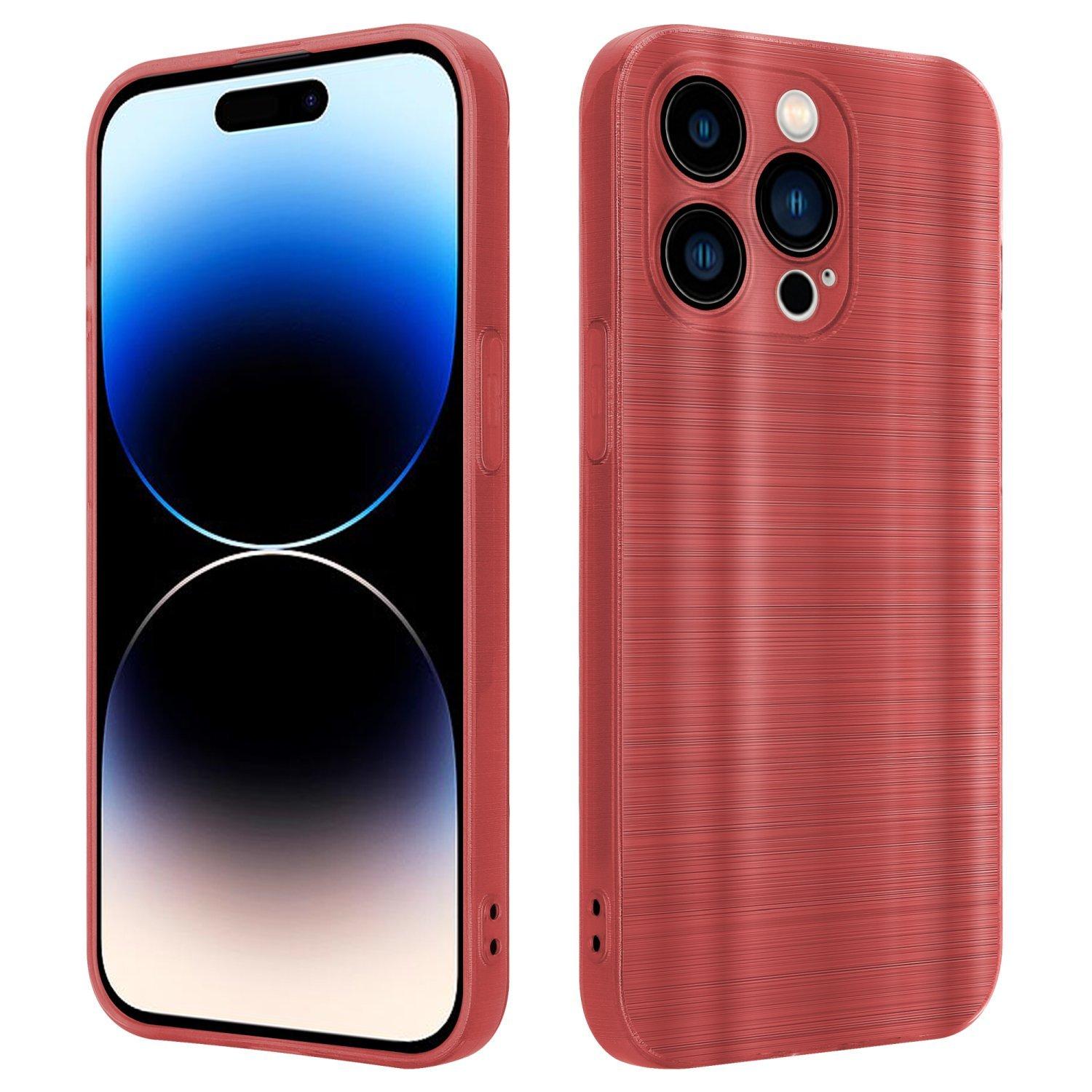 Cadorabo Hülle für Apple iPhone 14 PRO im Brushed Design