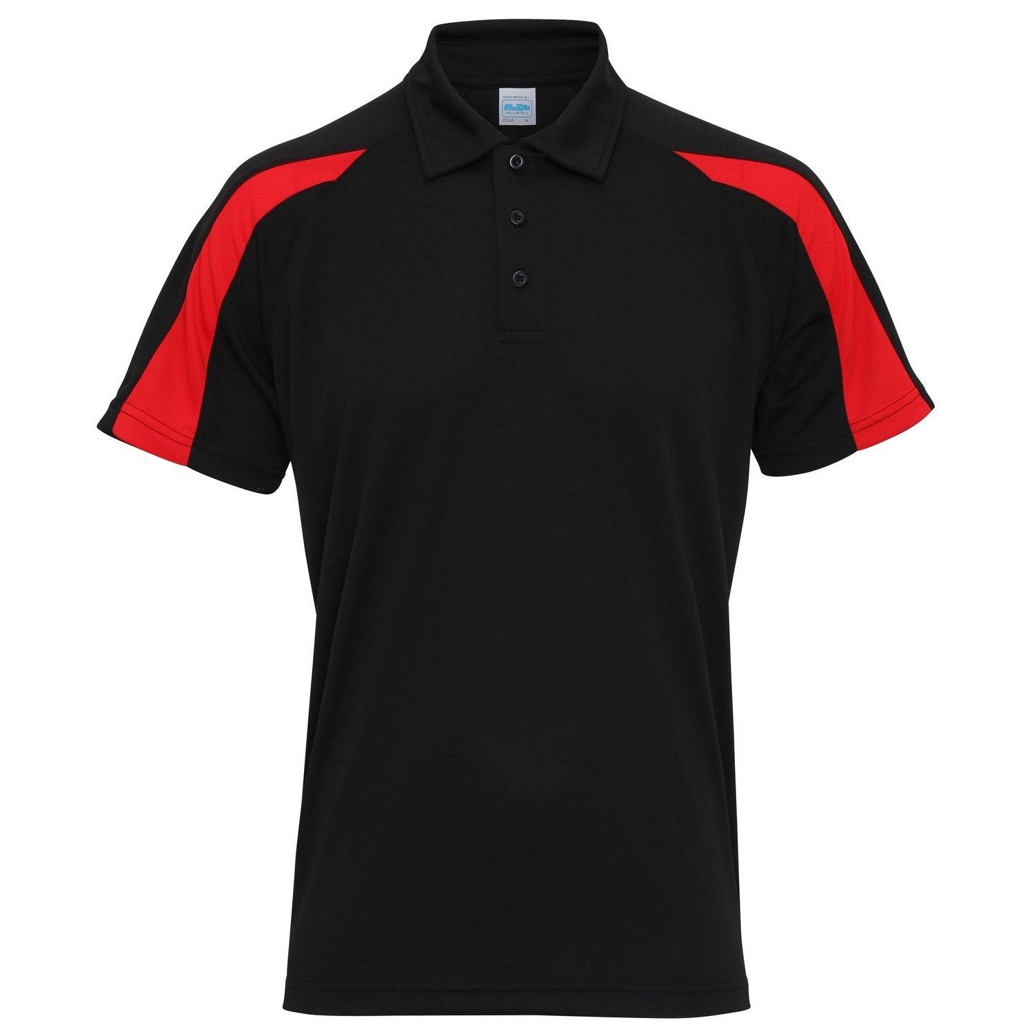 AWDis Kurzarm Polo Shirt mit Kontrast Panel