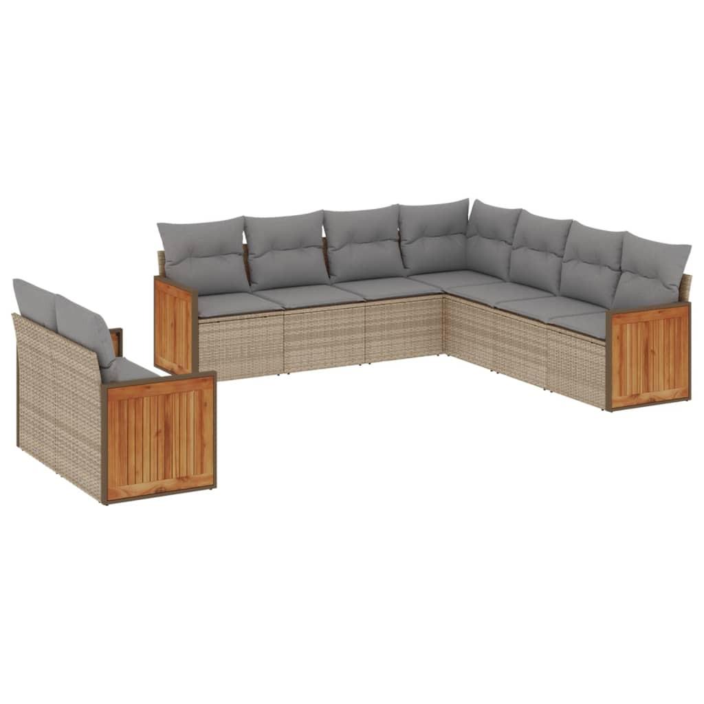 VidaXL Garten sofagarnitur poly-rattan