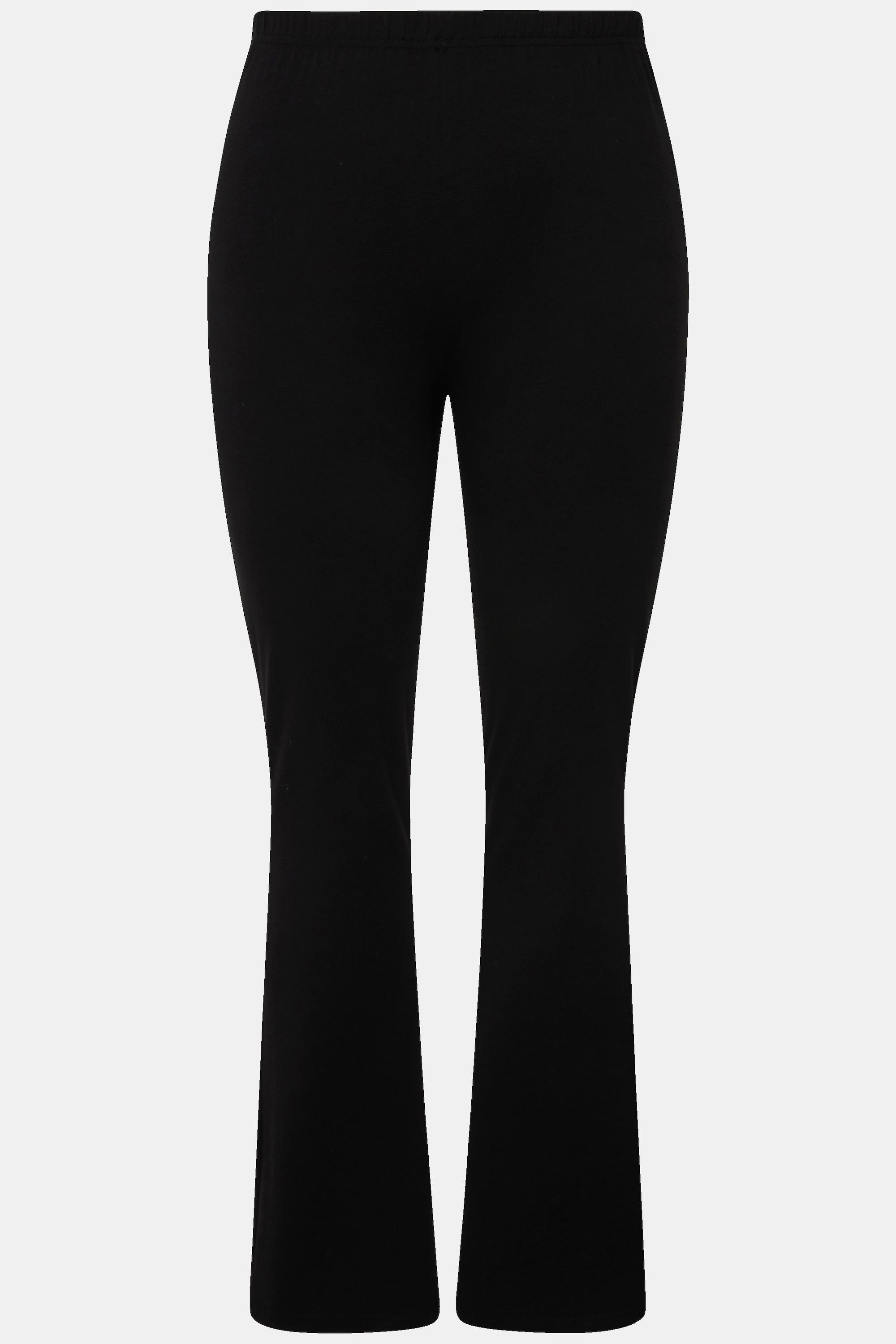 Ulla Popken Jersey Yogahose mit ausgestelltem Bein