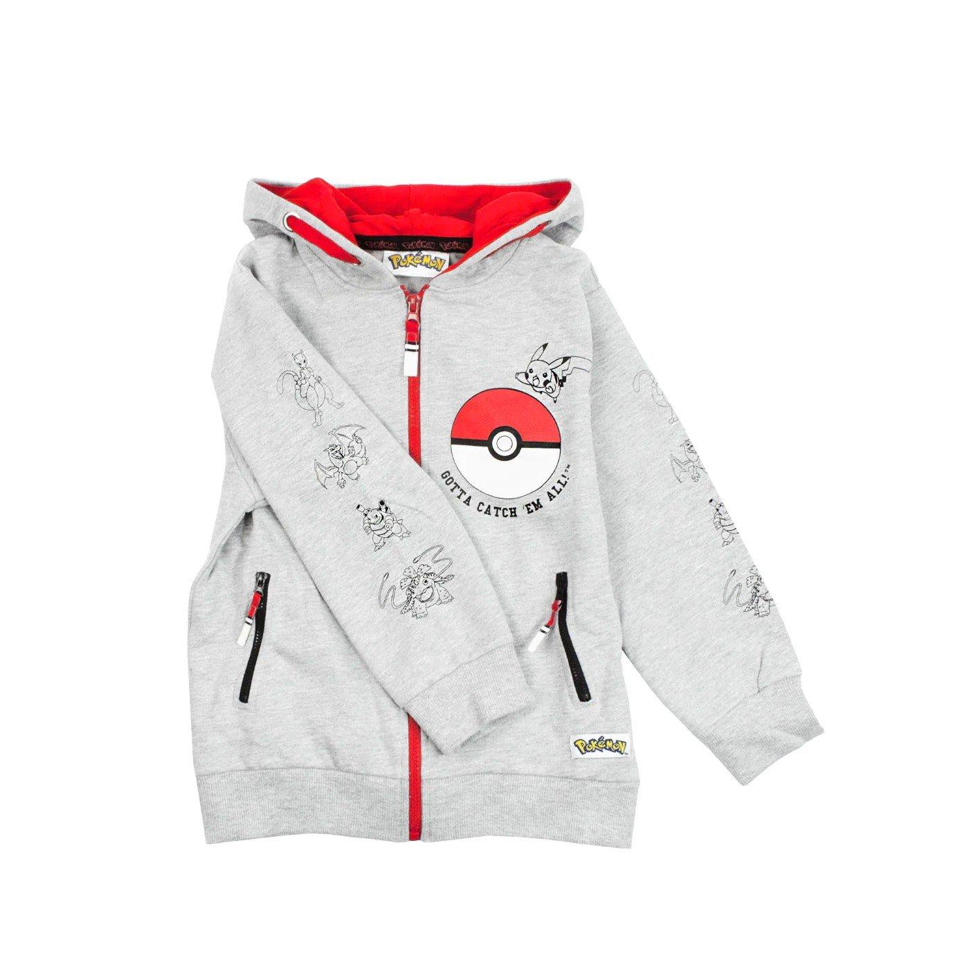 Pokémon Gotta Catch Em All Hoodie mit durchgehendem Reißverschluss