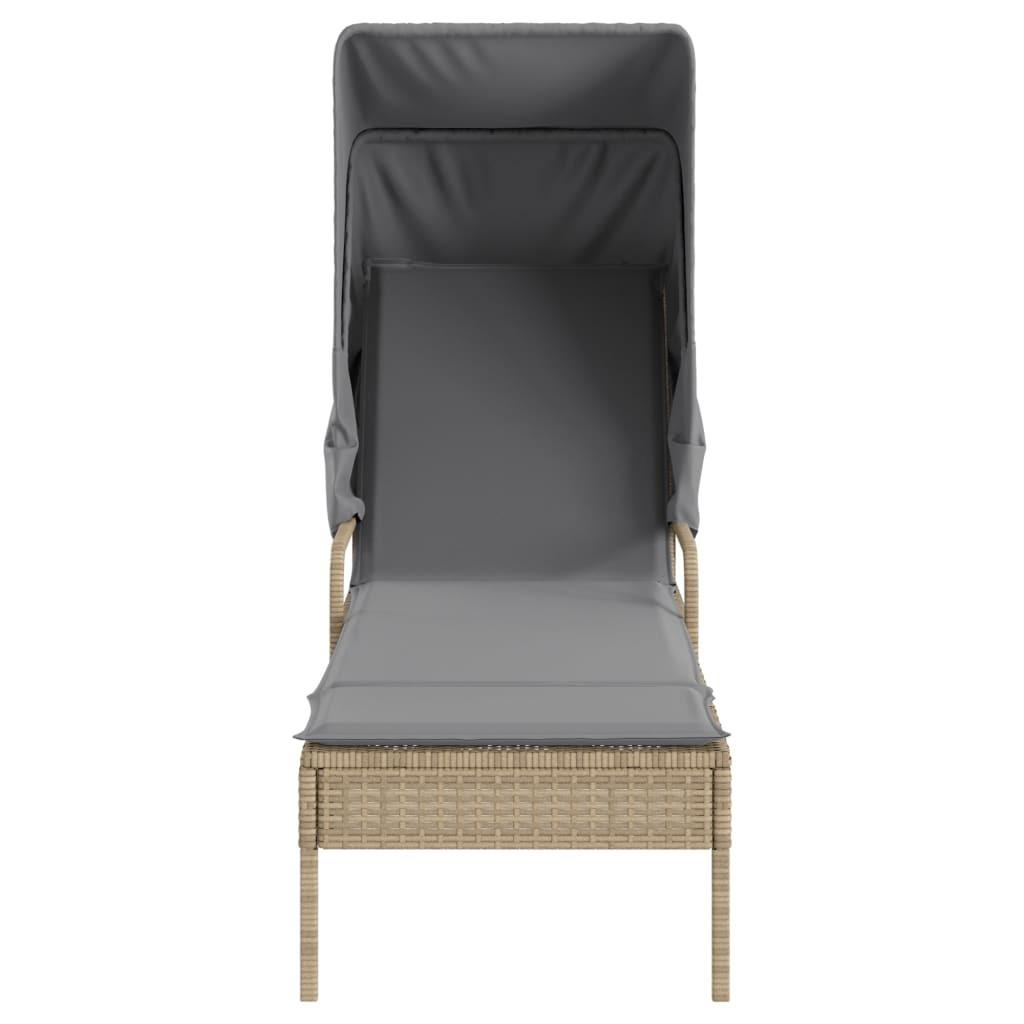 VidaXL Sonnenliege poly-rattan