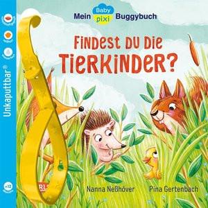 Baby Pixi (unkaputtbar) 143: Mein Baby-Pixi-Buggybuch: Findest du die Tierkinder? Neßhöver, Nanna; Gertenbach, Pina (Illustrationen) Gebundene Ausgabe