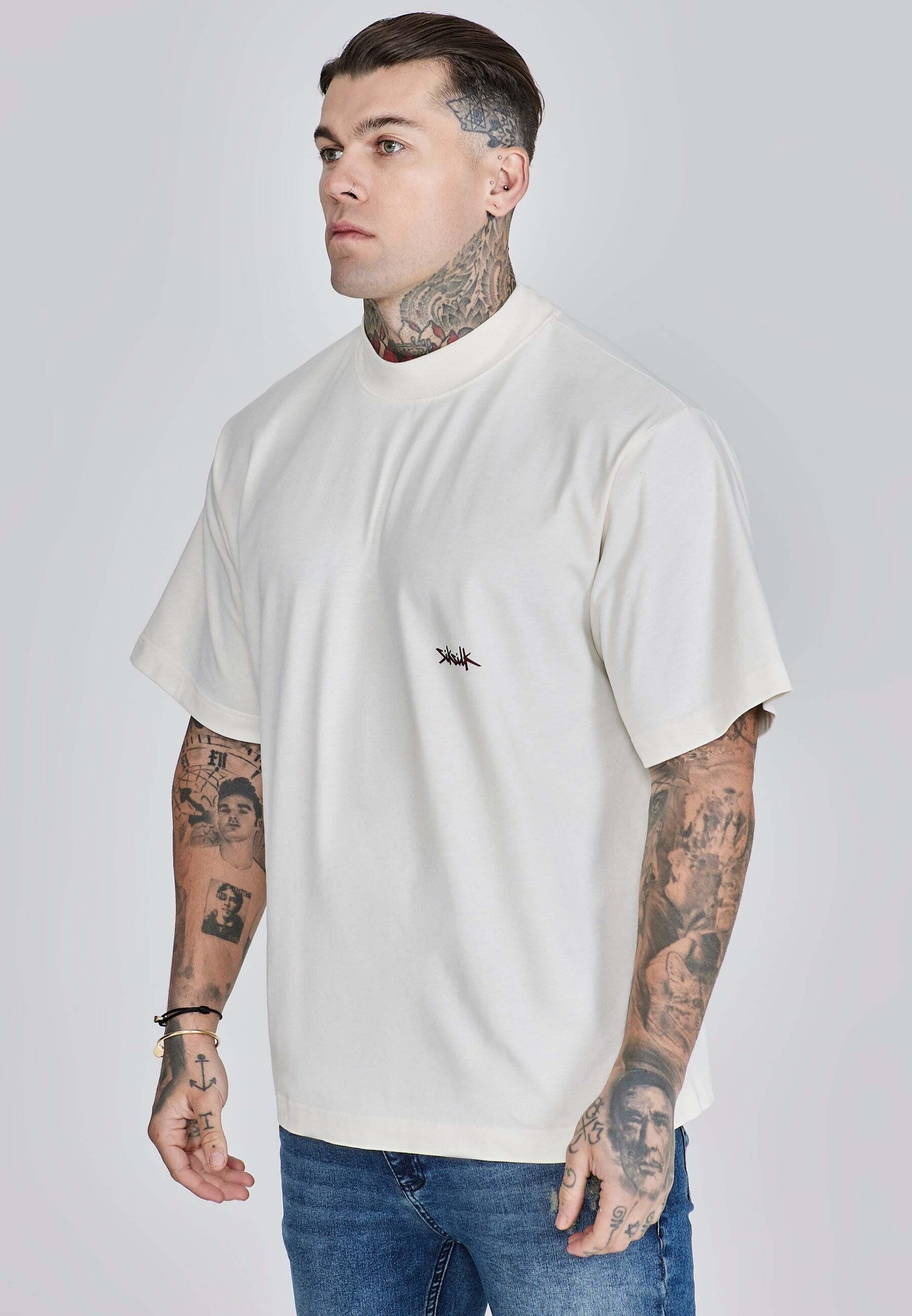 Sik Silk Oversized T-Shirt mit Logoprint