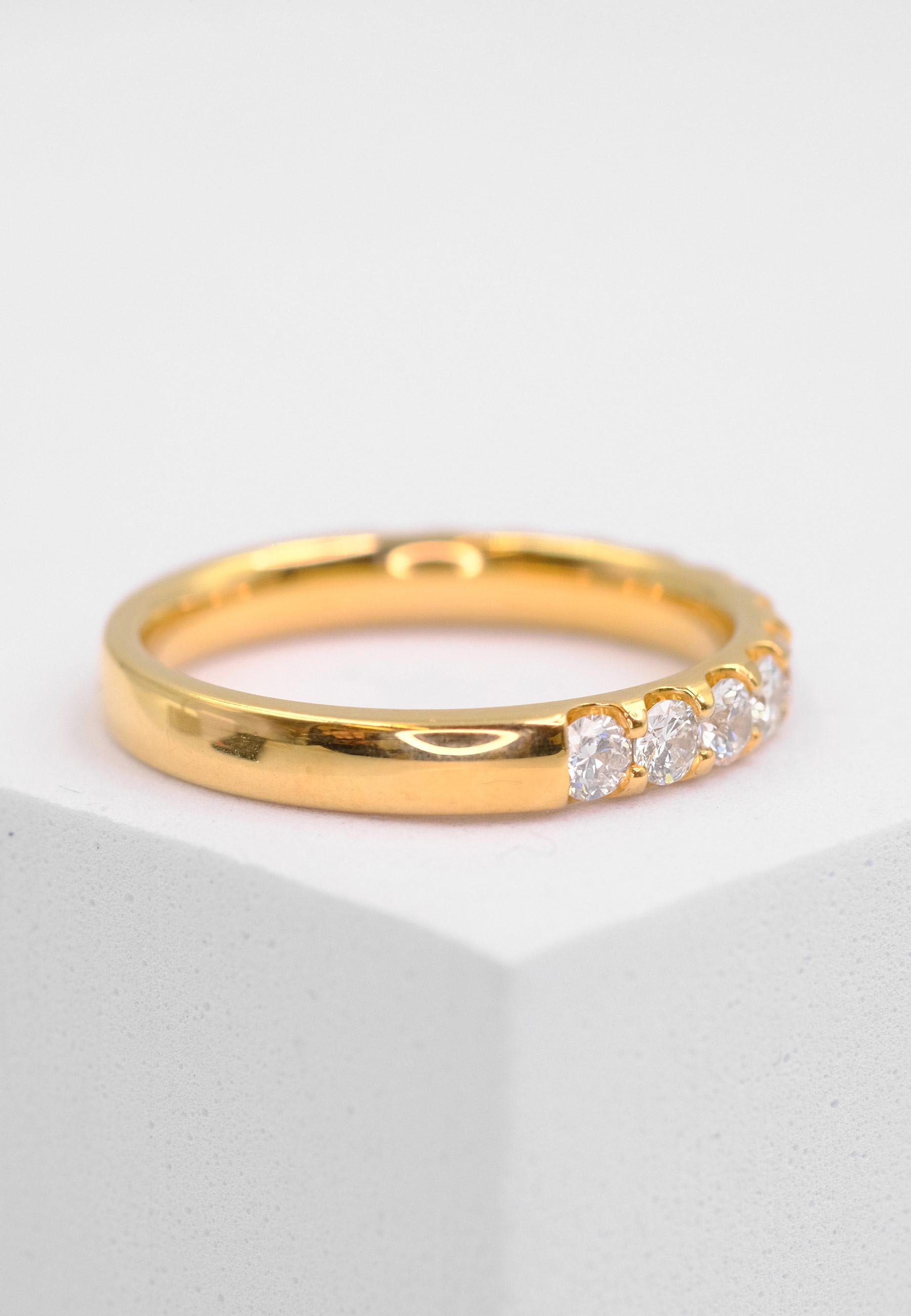 MUAU Schmuck Ring Diamant 0.75ct. Gelbgold 750