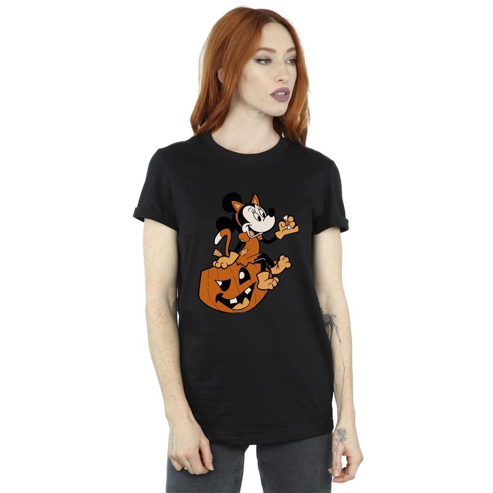 MICKEY MOUSE Minnie Mouse Halloween Kürbis Grafikdruck T-Shirt