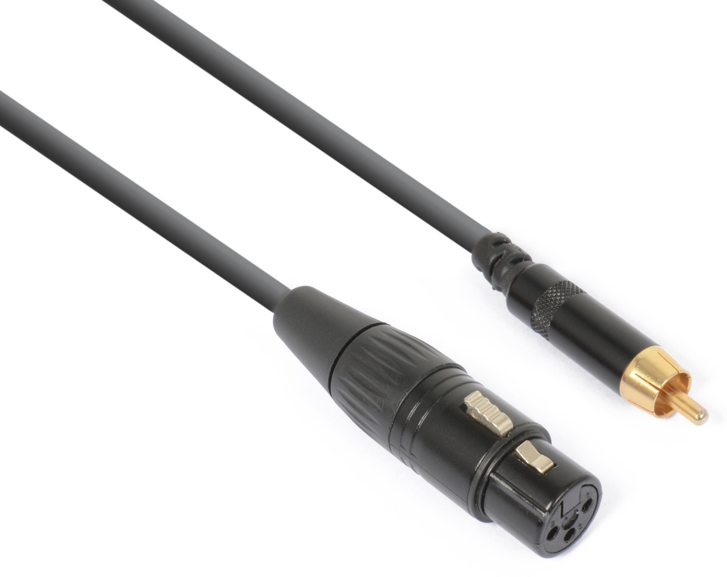 PD-Connex PD-Connex CX136 Audio-Kabel 0,15 m XLR (3-pin) RCA Schwarz