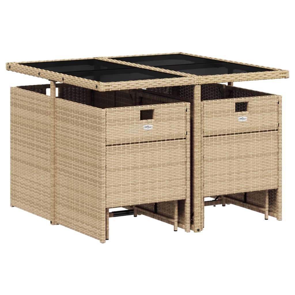 VidaXL Garten essgruppe poly-rattan