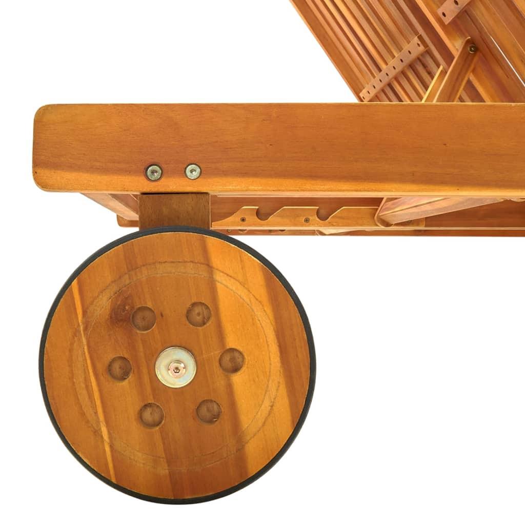 VidaXL Sonnenliege akazienholz