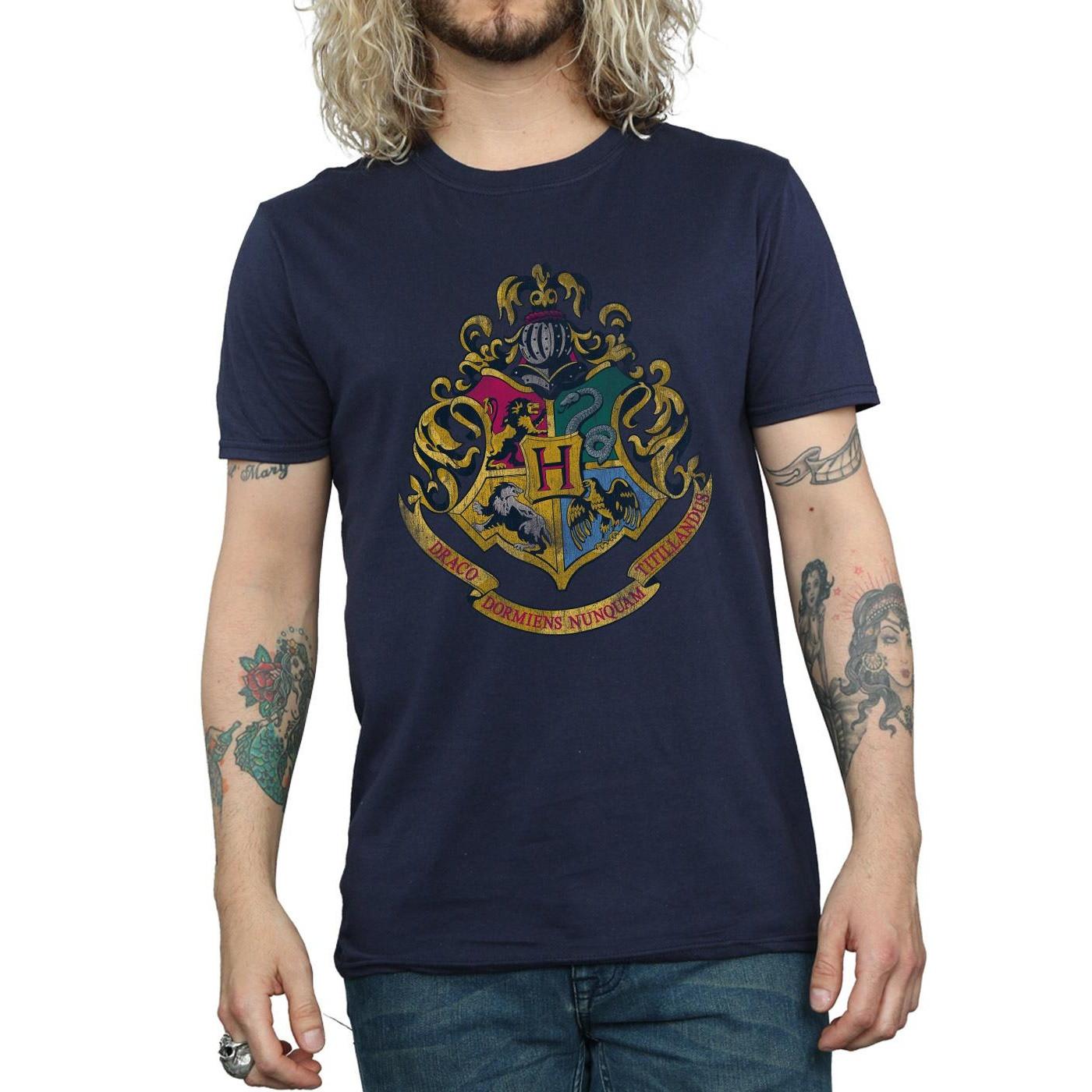 Harry Potter Hogwarts Wappen Regular Fit Kurzarm T-Shirt