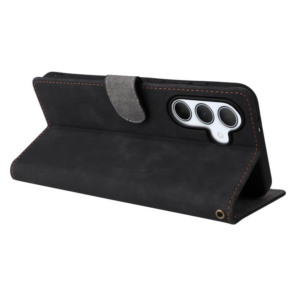 Cover-Discount Galaxy A56 5G - Ledertasche mit RFID Blocker