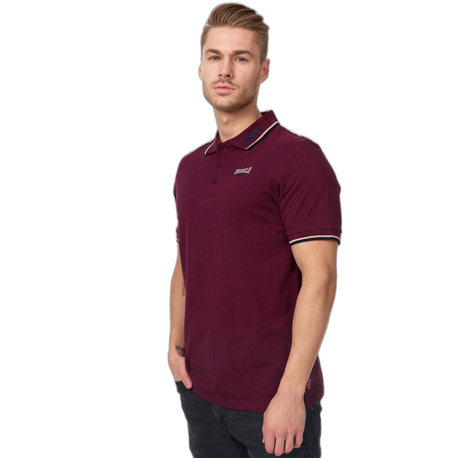 LONSDALE Slim Fit Polo-Shirt mit gestickten Details