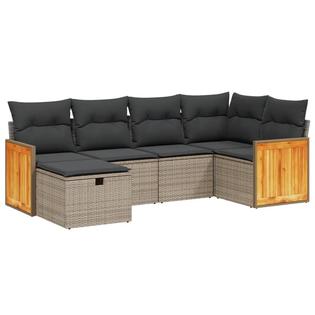VidaXL Garten sofagarnitur poly-rattan