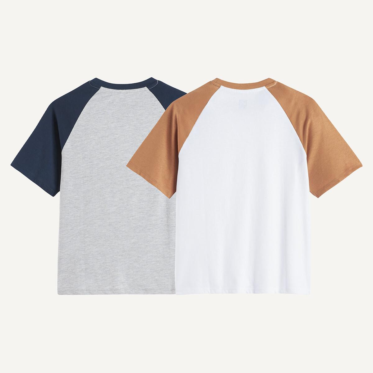 La Redoute Collections 2er-Pack T-Shirt mit kurzen Ärmeln