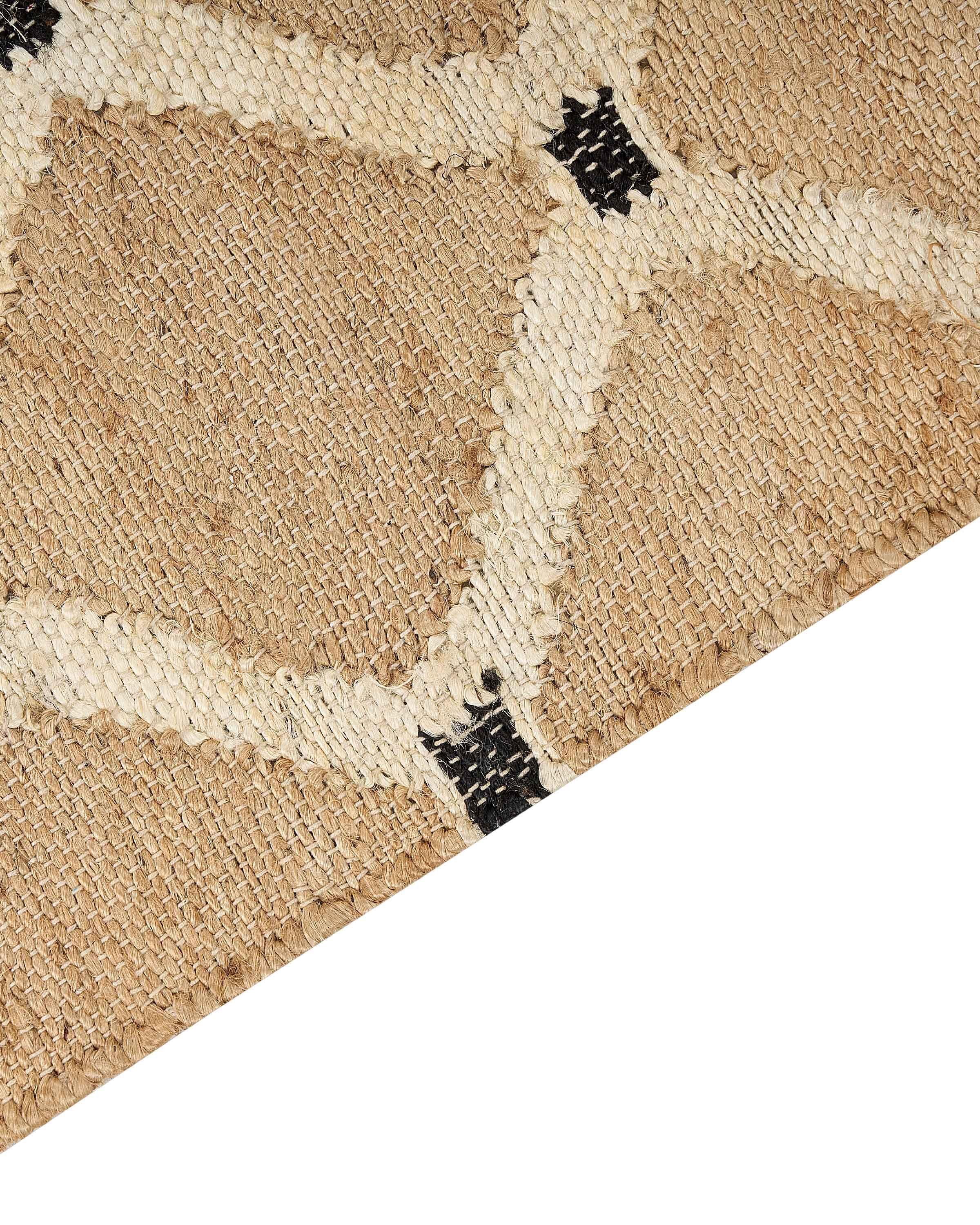 Beliani Teppich aus Jute Boho KALEKOY