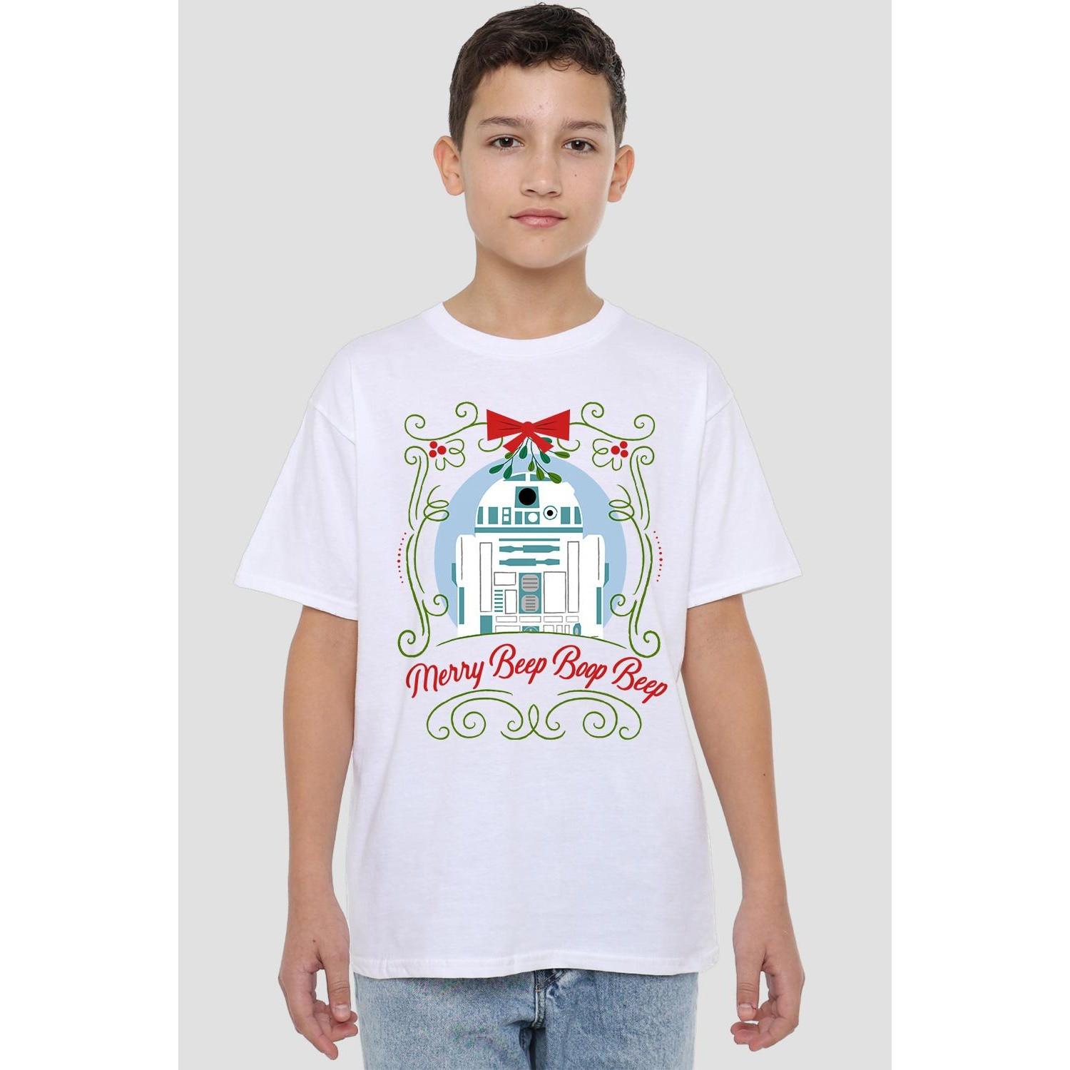 STAR WARS Merry Beep Boop Beep TShirt  weihnachtliches Design