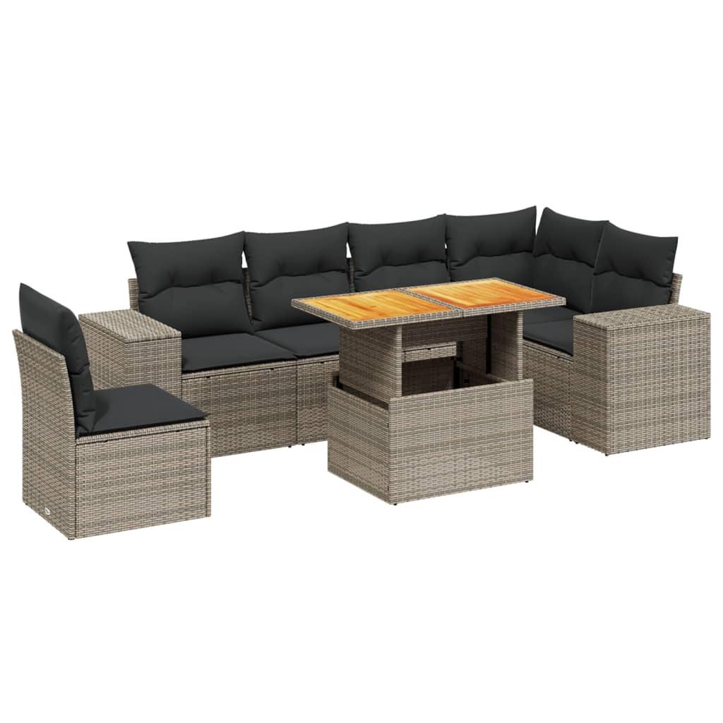 VidaXL Garten sofagarnitur poly-rattan