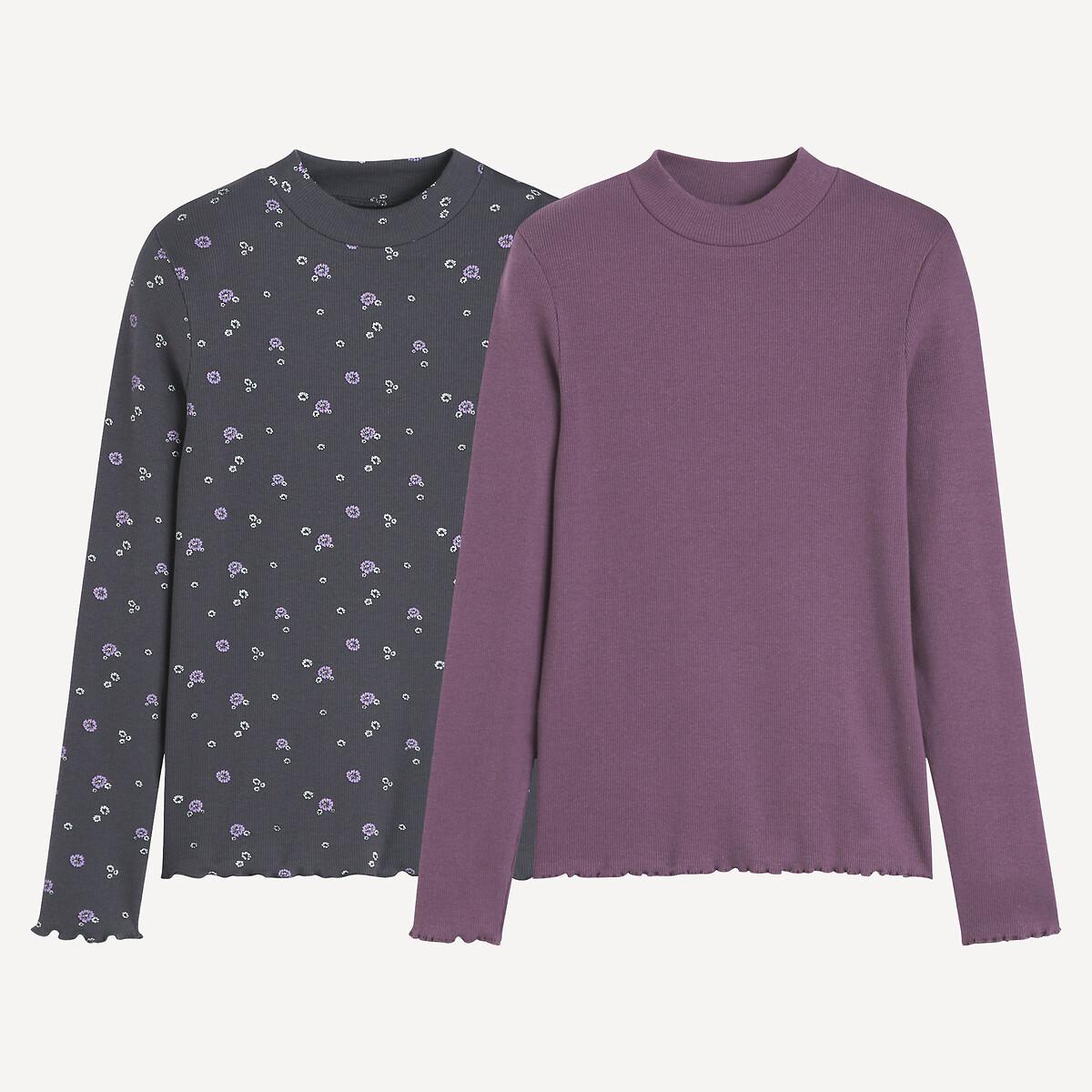 La Redoute Collections 2er-Pack gerippte Shirts mit Stehkragen