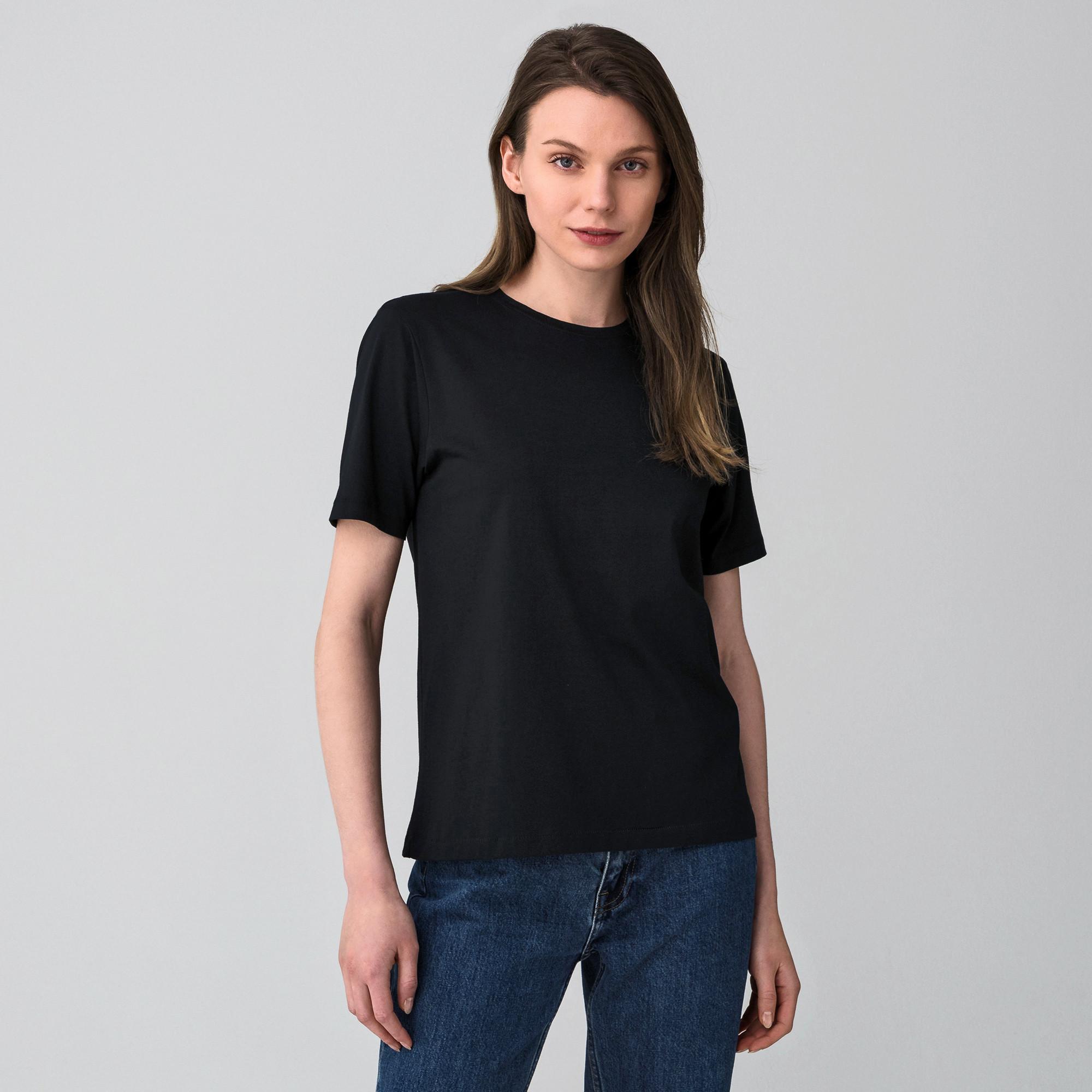 Manor Woman Pima Kurzarm T-Shirt