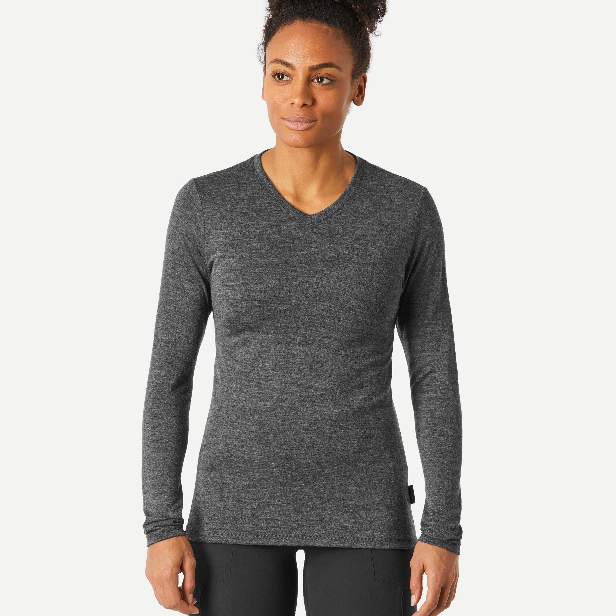 FORCLAZ Langarmshirt - TRAVEL 100 WOOL