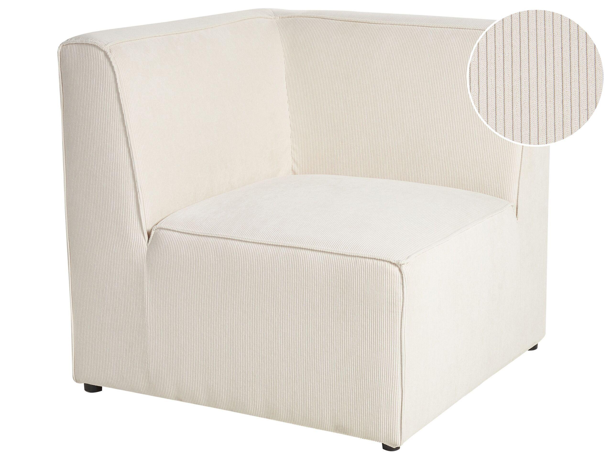 Beliani Eckmodul aus Cord Modern LEMVIG
