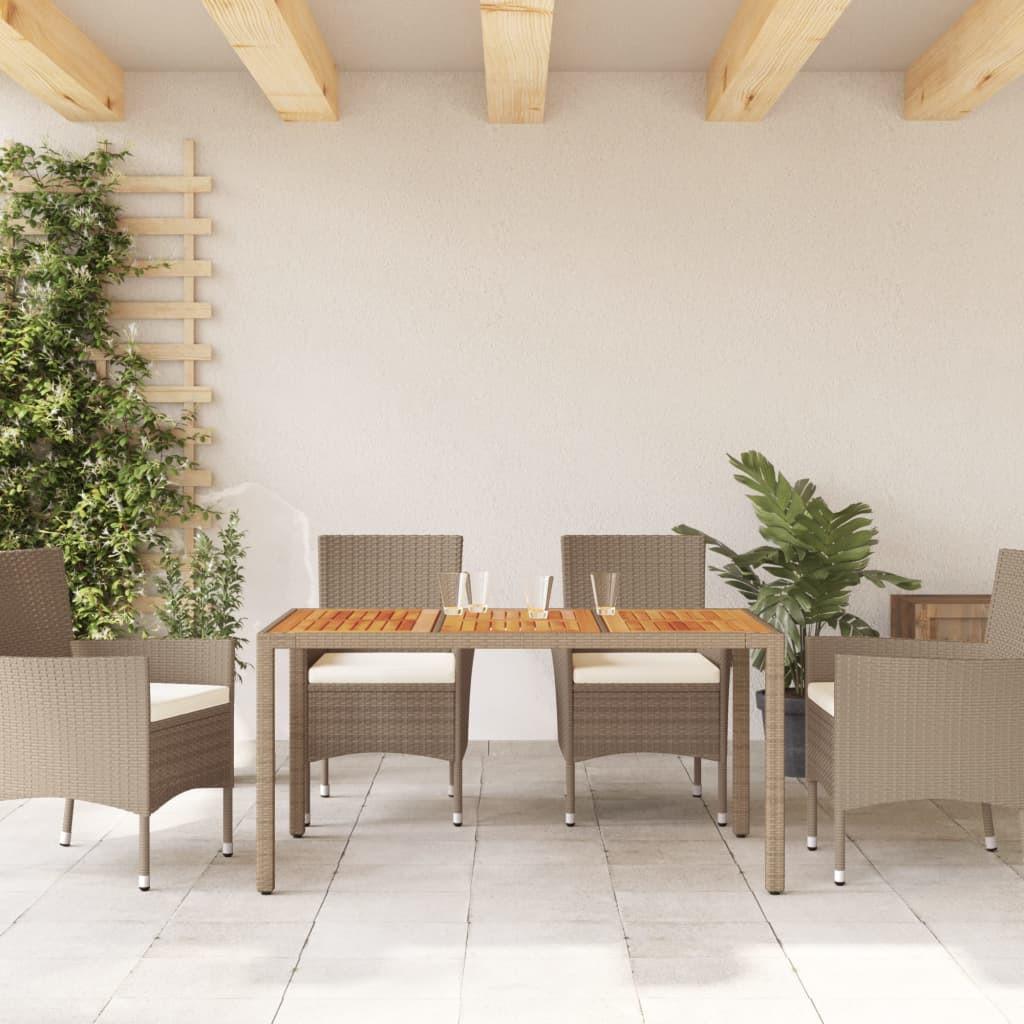 VidaXL Gartentisch poly-rattan