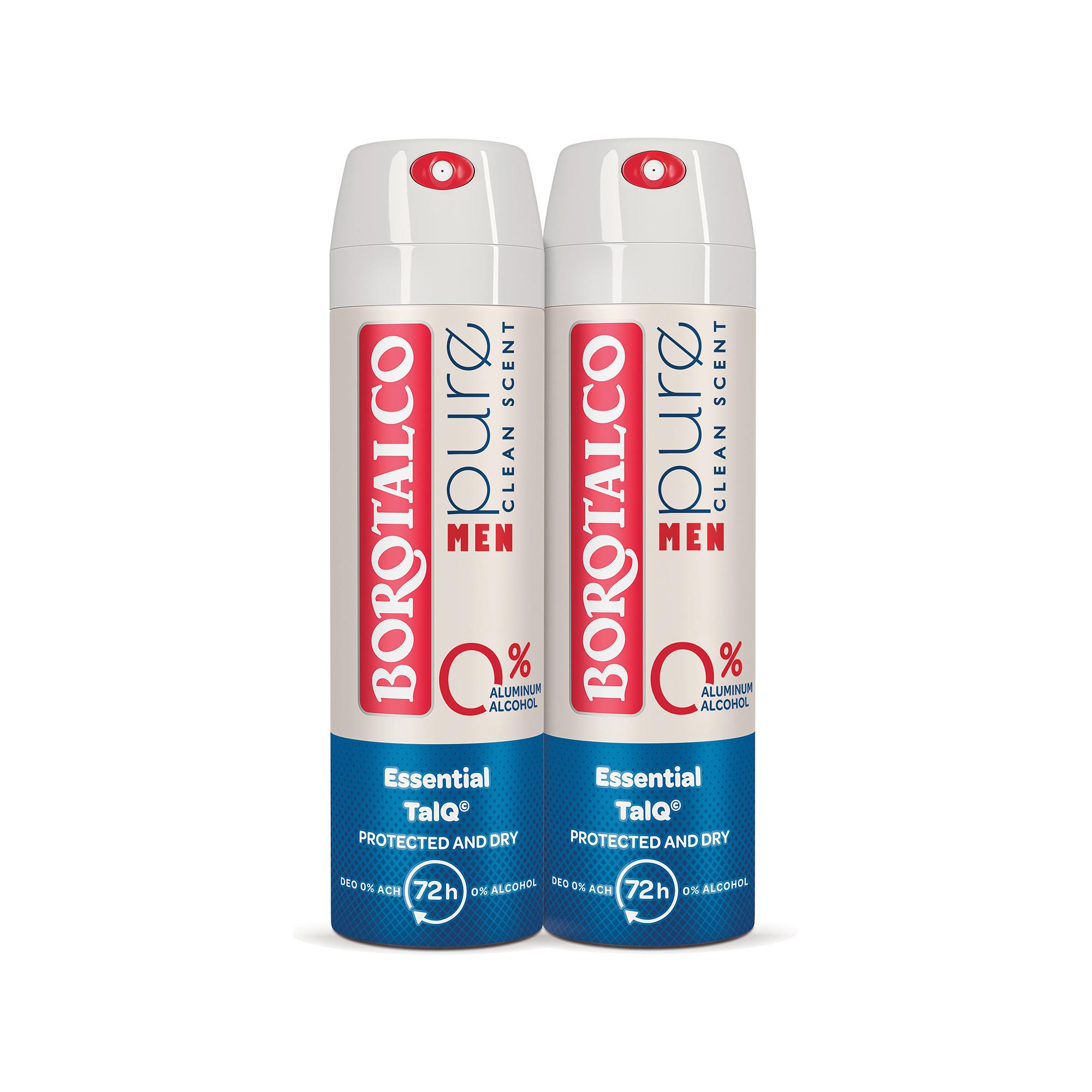 BOROTALCO Men Pure Spray 2x150ml Deo Men Pure Spray Duo