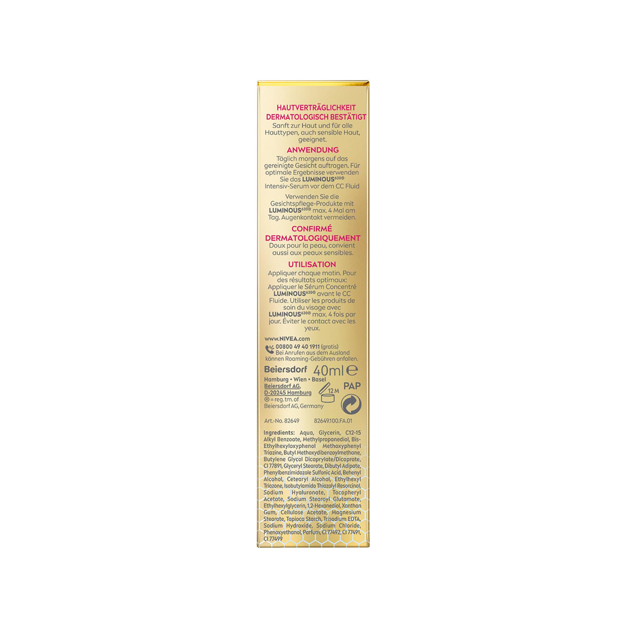 NIVEA Face Cellular Luminous630® 3-in-1 CC Fluid