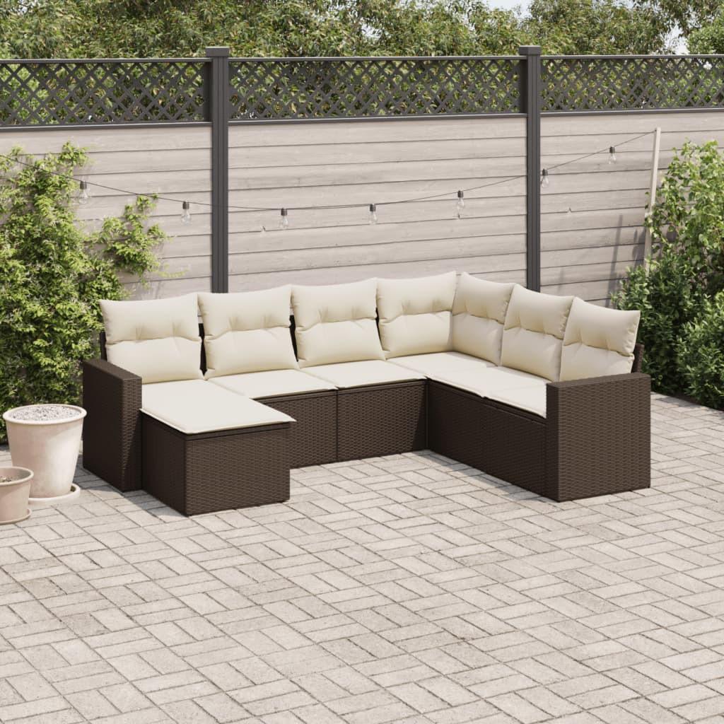 VidaXL Garten sofagarnitur poly-rattan