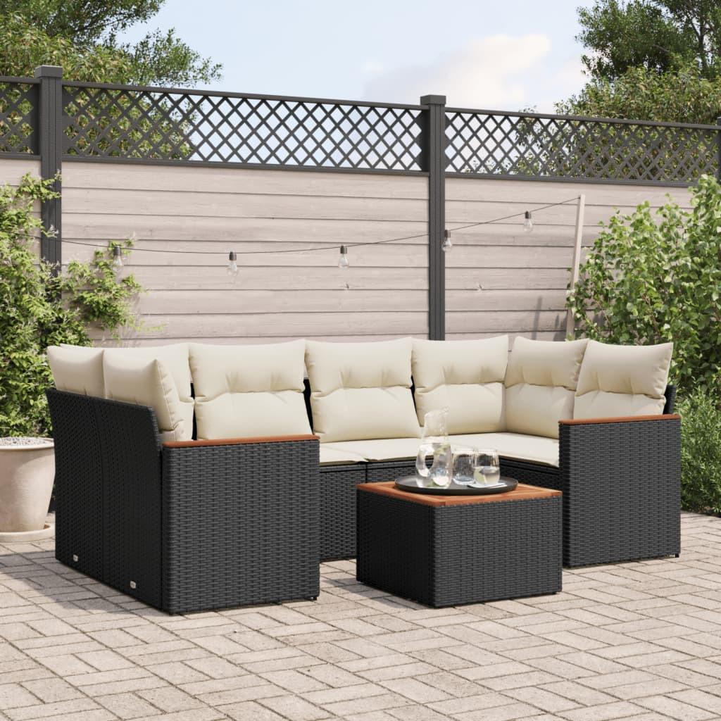 VidaXL Garten sofagarnitur poly-rattan