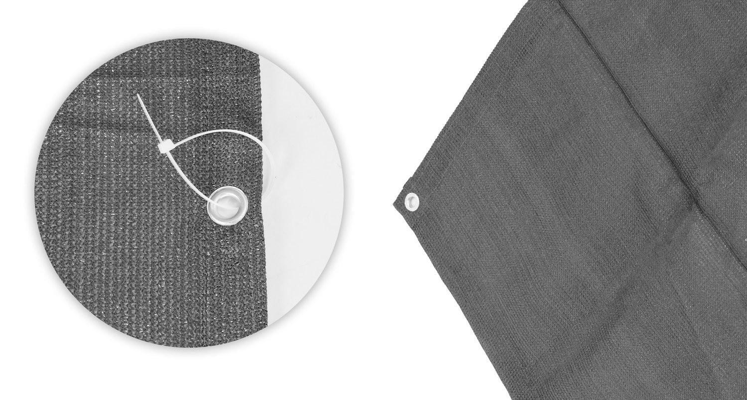 Northio Balkon Sichtschutz mit Beschlägen Beschattungsnetz