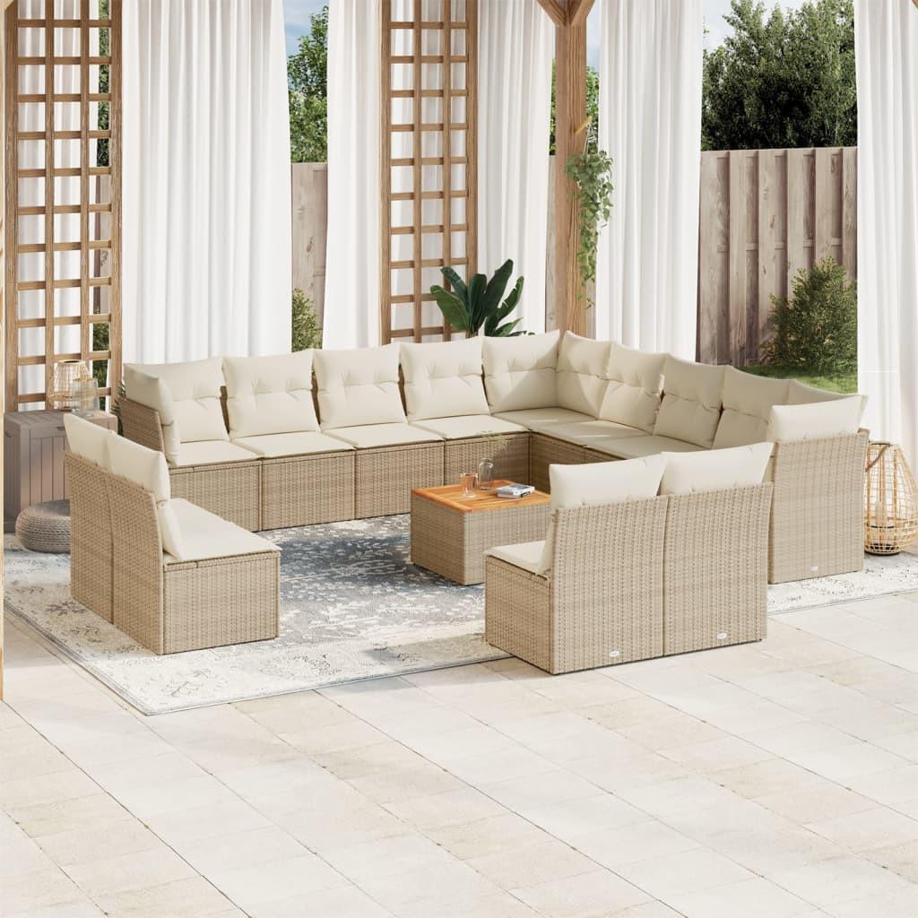 VidaXL Garten sofagarnitur poly-rattan