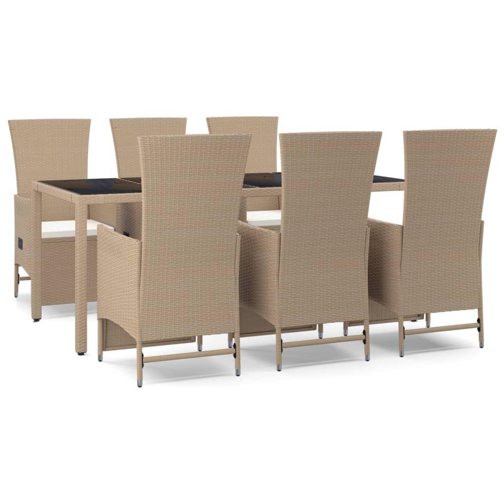 VidaXL Garten essgruppe poly-rattan