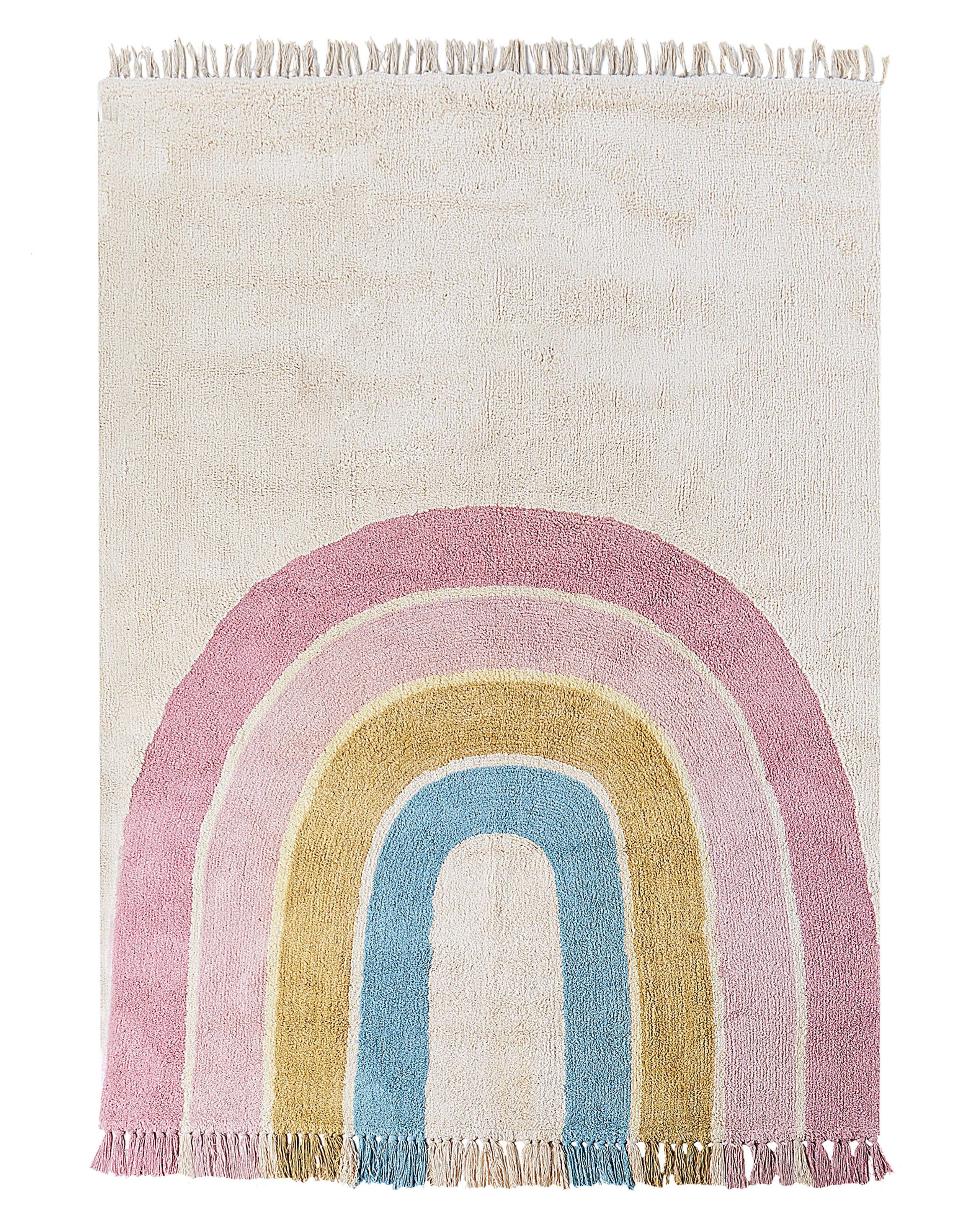 Beliani Kinderteppich aus Baumwolle Boho TATARLI