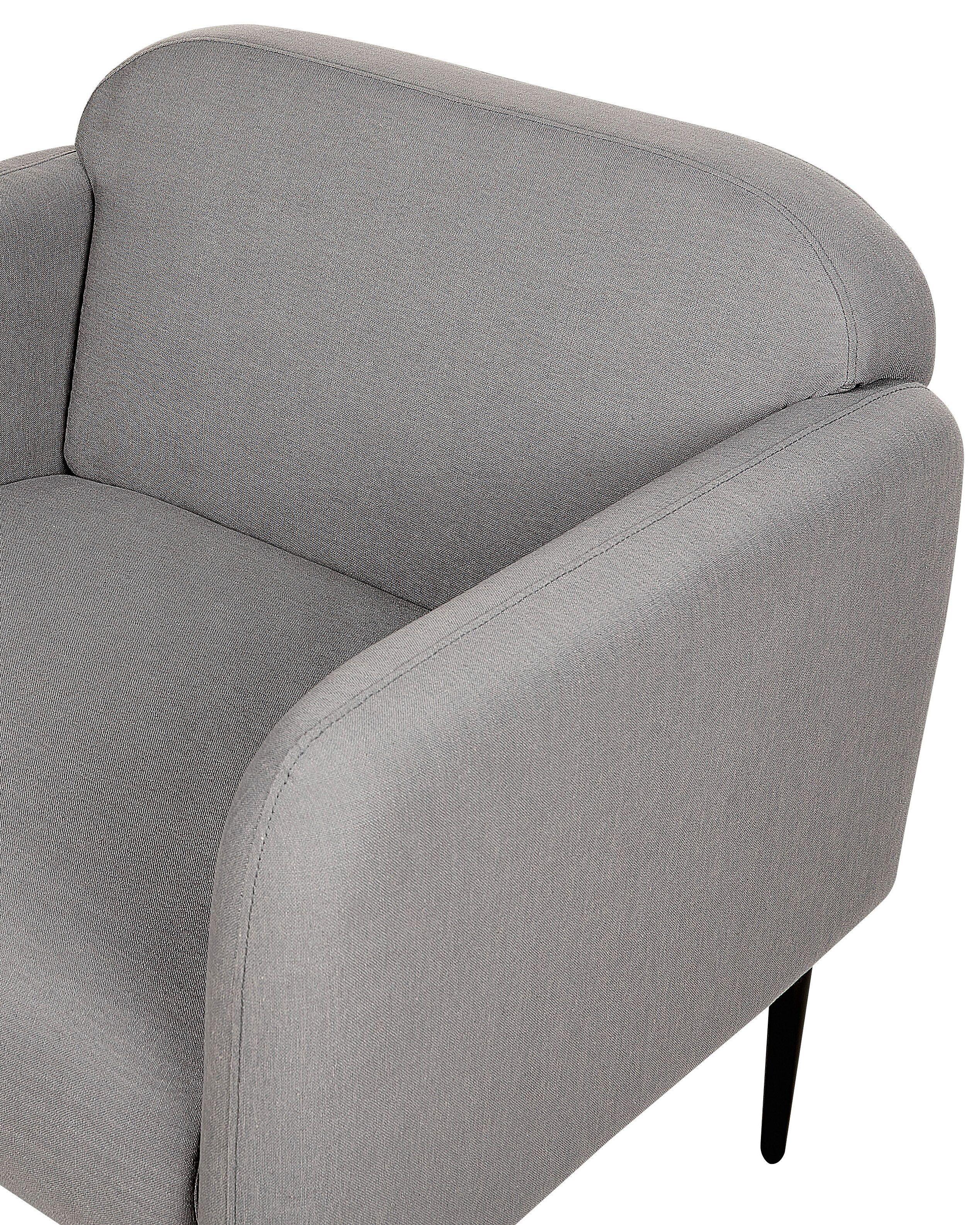 Beliani Sessel aus Leinen Retro STOUBY