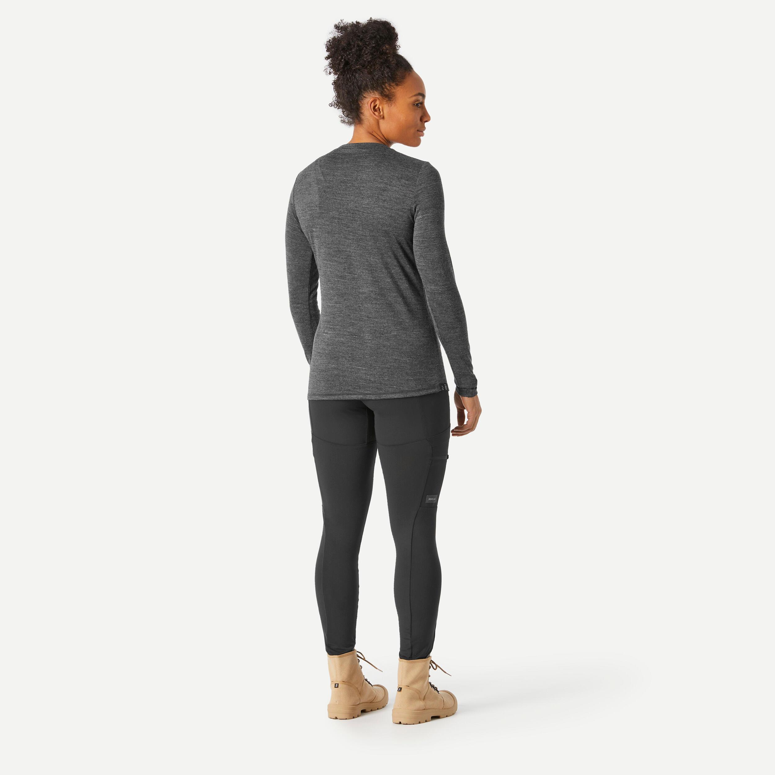 FORCLAZ Langarmshirt - TRAVEL 100 WOOL