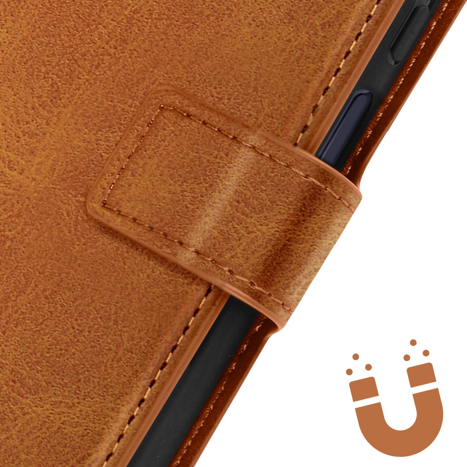 Avizar Prestifold Hülle Samsung A25 5G Braun