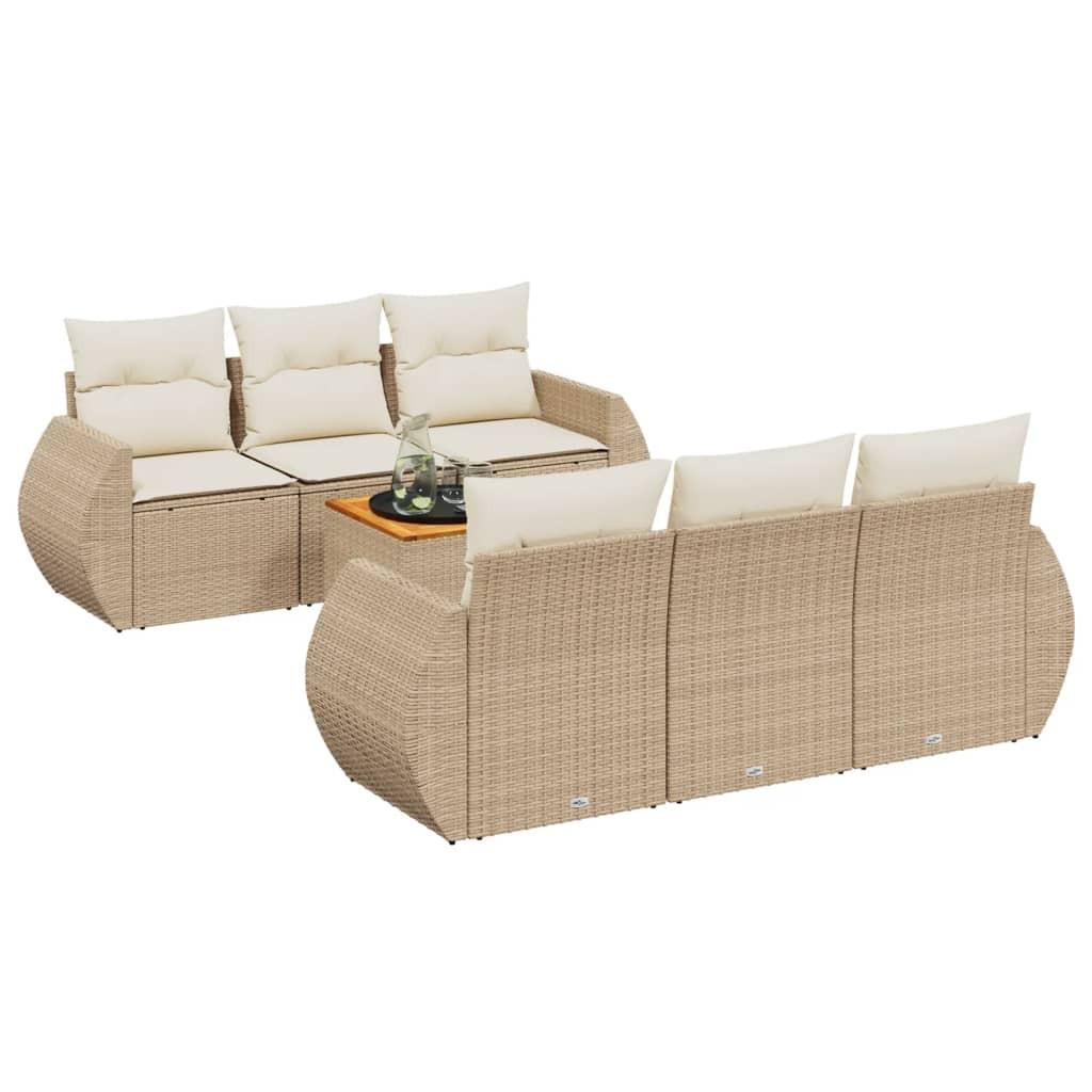 VidaXL Garten sofagarnitur poly-rattan