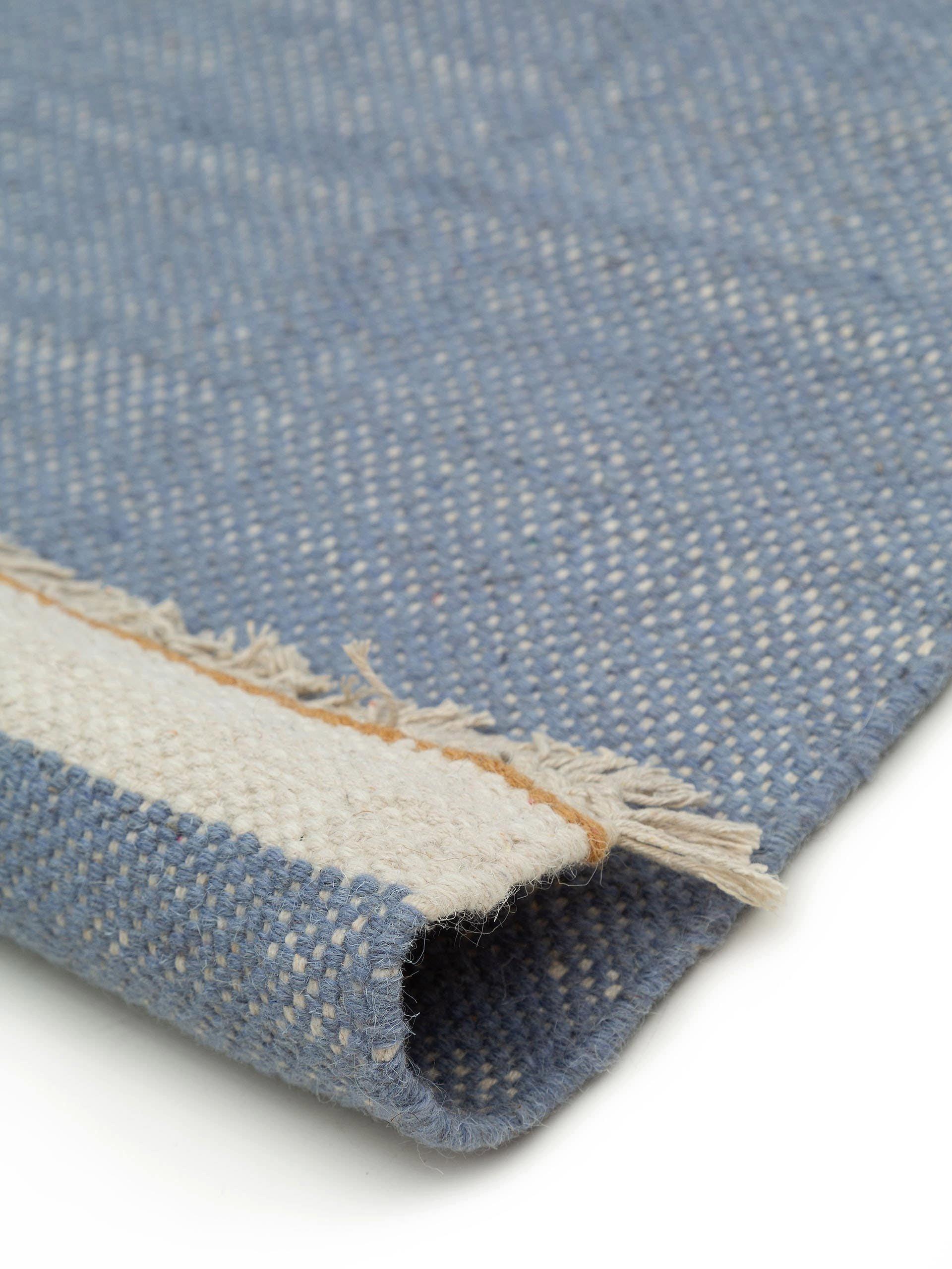 Benuta Wollteppich Karla Blau