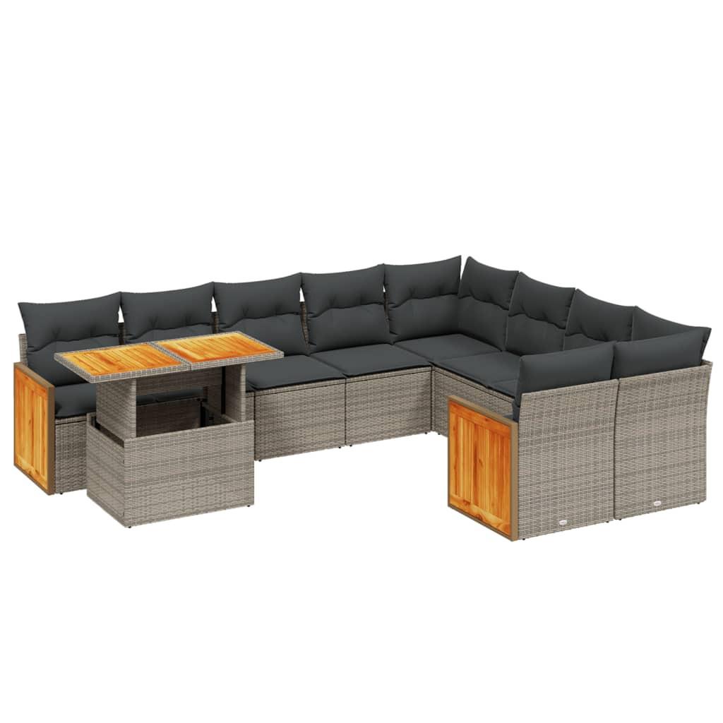 VidaXL Garten sofagarnitur poly-rattan