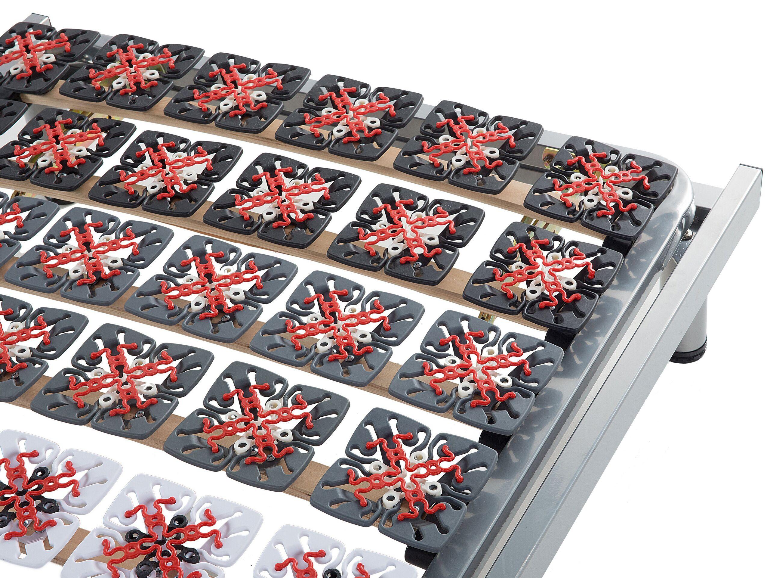 Beliani Lattenrost manuell verstellbar 2er Set aus Stahl STAR