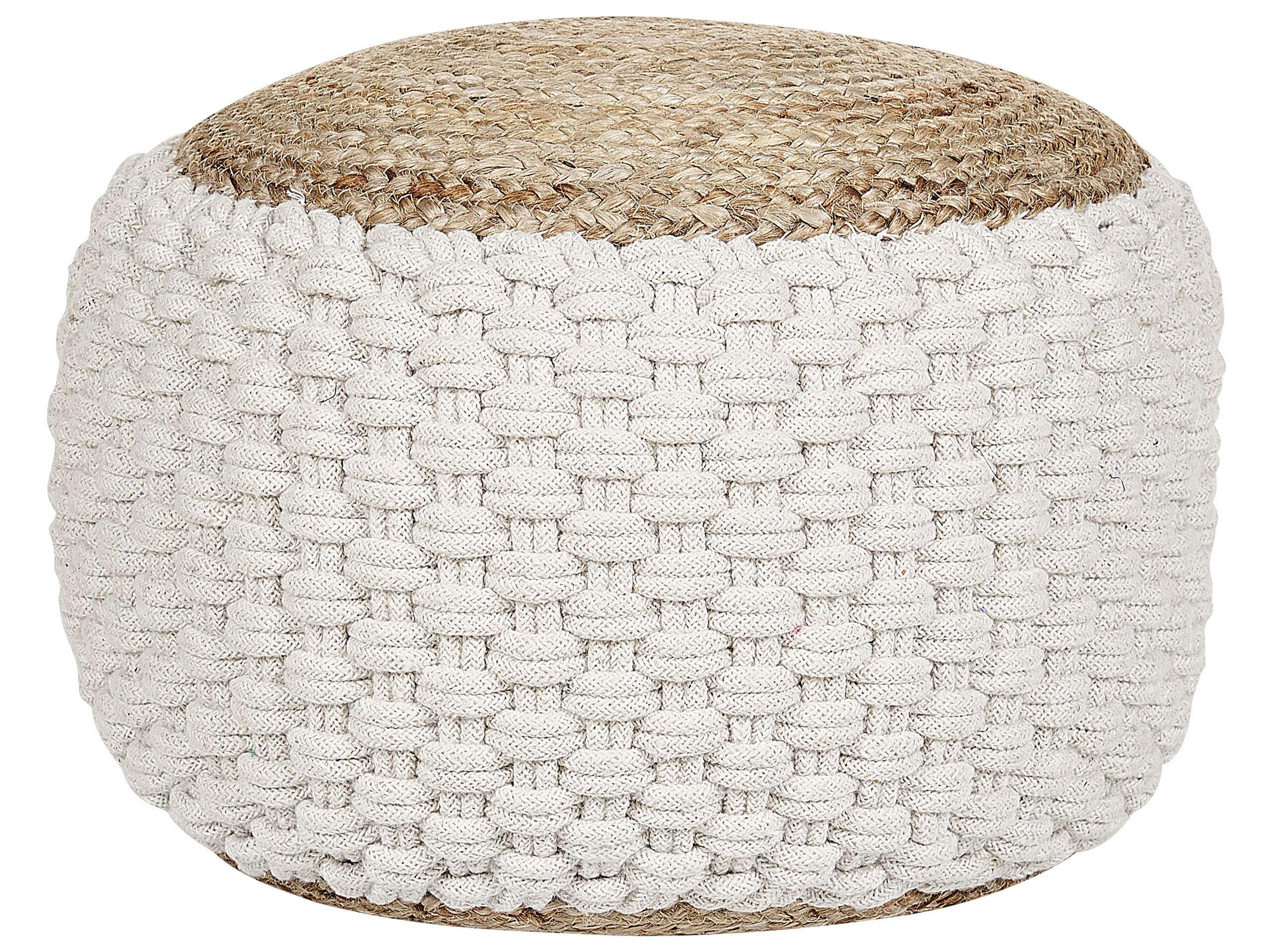 Beliani Pouf aus Baumwolle Boho AIZA