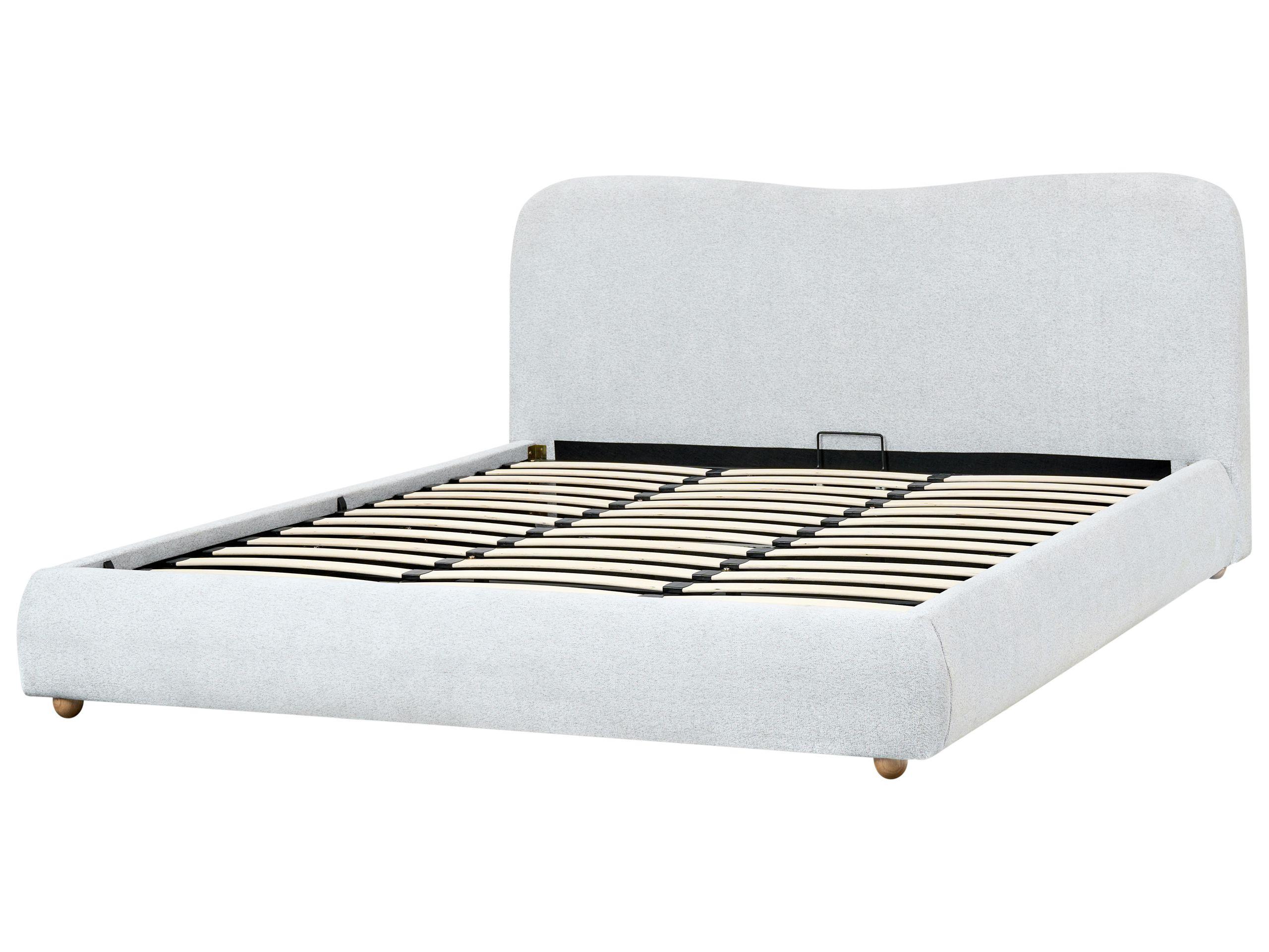 Beliani Bett mit Stauraum aus Polyester Modern BLAGNAC